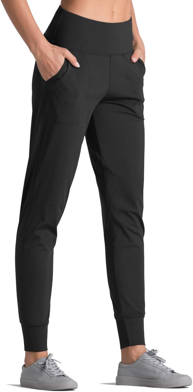 Dragon Fit Joggers for Women with Pockets,High Waist Workout Yoga Tapered Sweatp...