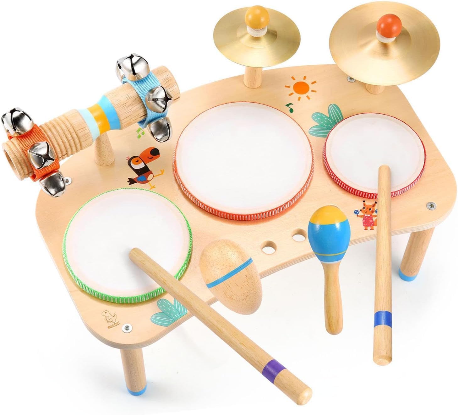 OATHX Kids Drum Kit for Toddler, Musical Toy Instruments for 1 Year Old Baby, 11...