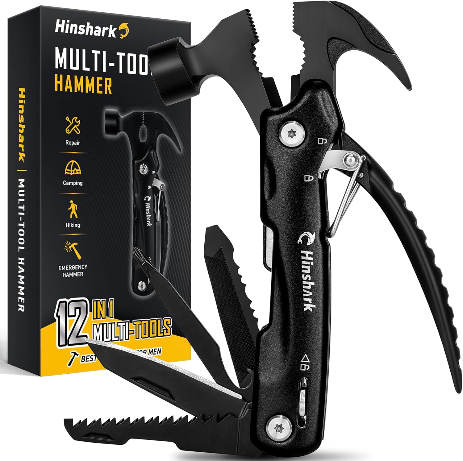 Gifts for Men, Stocking Stuffers for Adults Men Hammer Multitool, Christmas Gift...
