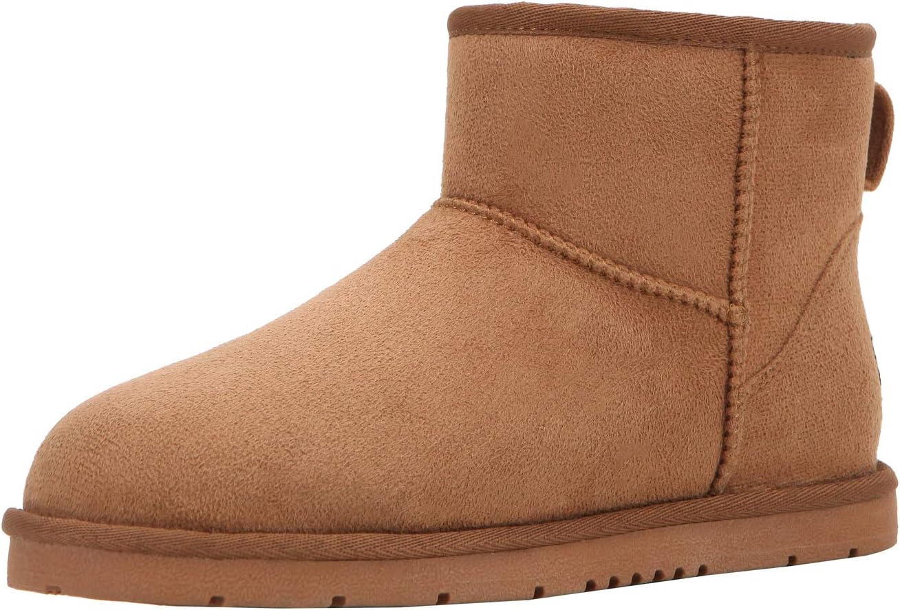 CLPP'LI Womens Classic Mini Winter Snow Boots 7 Tan