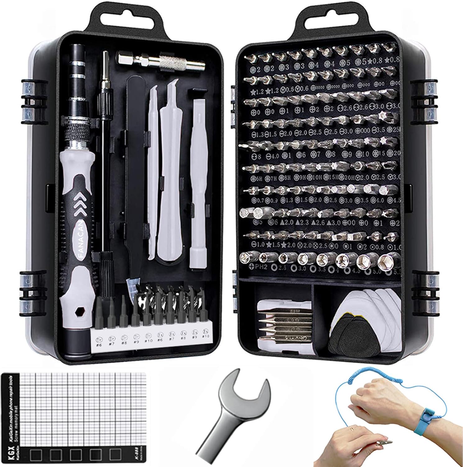 FANACAN 140in1 Precision Screwdriver Set Small Screwdriver Bit Set for DIY Elect...