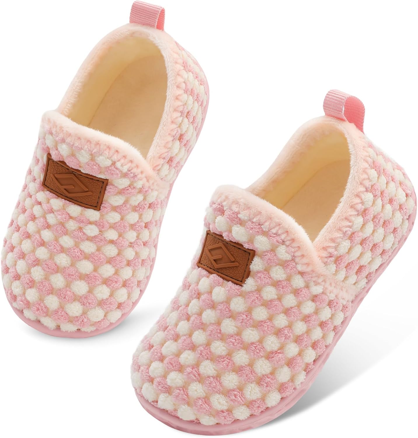 Lefflow Toddler Slippers Boys Girls House Shoes Slip on Baby Sock Shoes Lightwei...