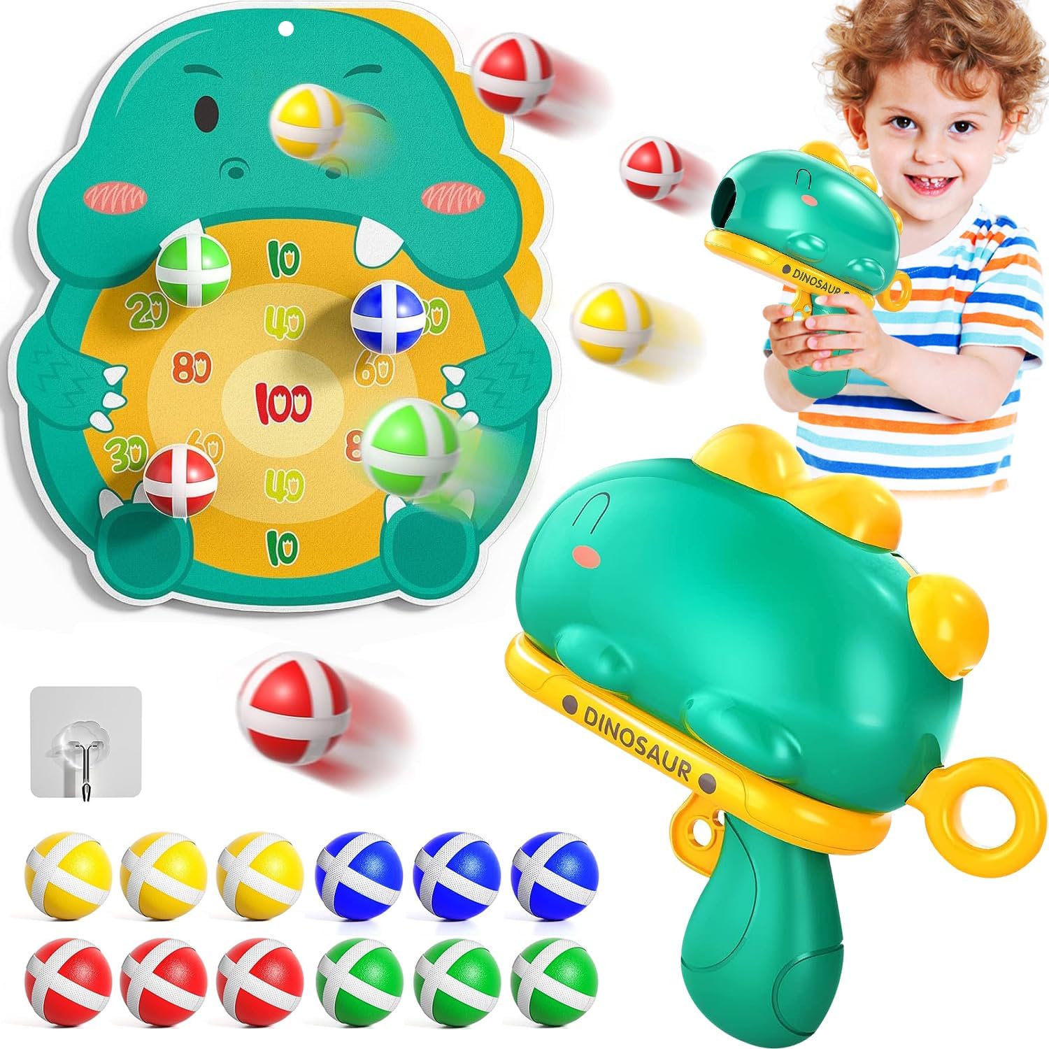 TODARRUN Kids Shooting Toys for 3 4 5 6 7 8 Years Old Boys Girls,Dinosaur Kids B...
