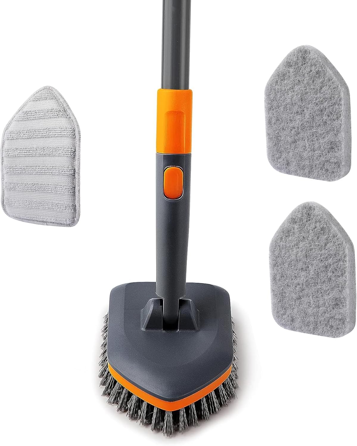 CLEANHOME Shower Scrubber,4-in-1 Scrubbing Brush w...