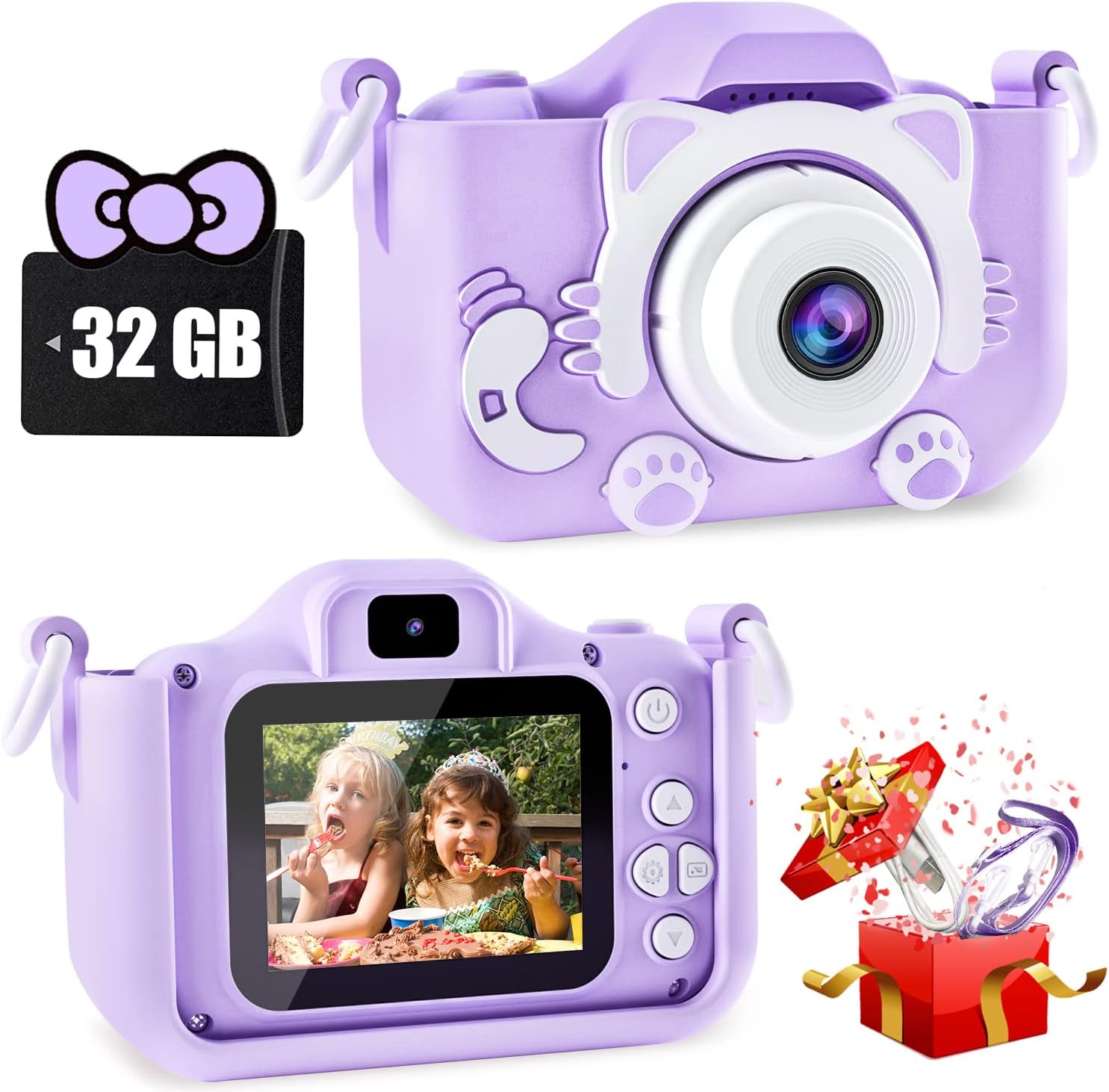 Kids Camera Toys for 3 4 5 6 7 8 9 10 11 12 Years Old Boys/Girls, Kids Digital C...