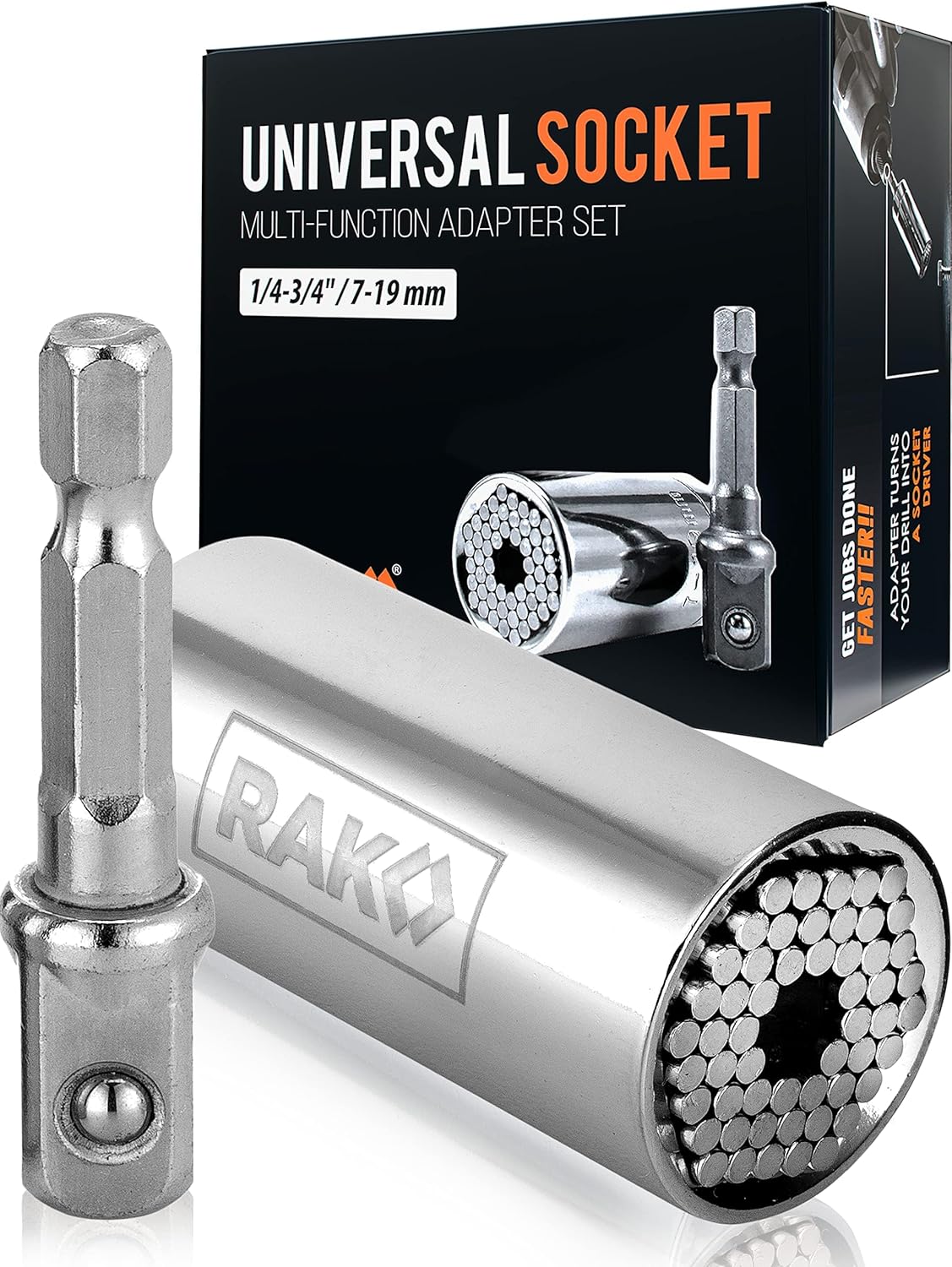 RAK Universal Socket Tool Stocking Stuffer Gifts for Men - Super Socket Gifts fo...
