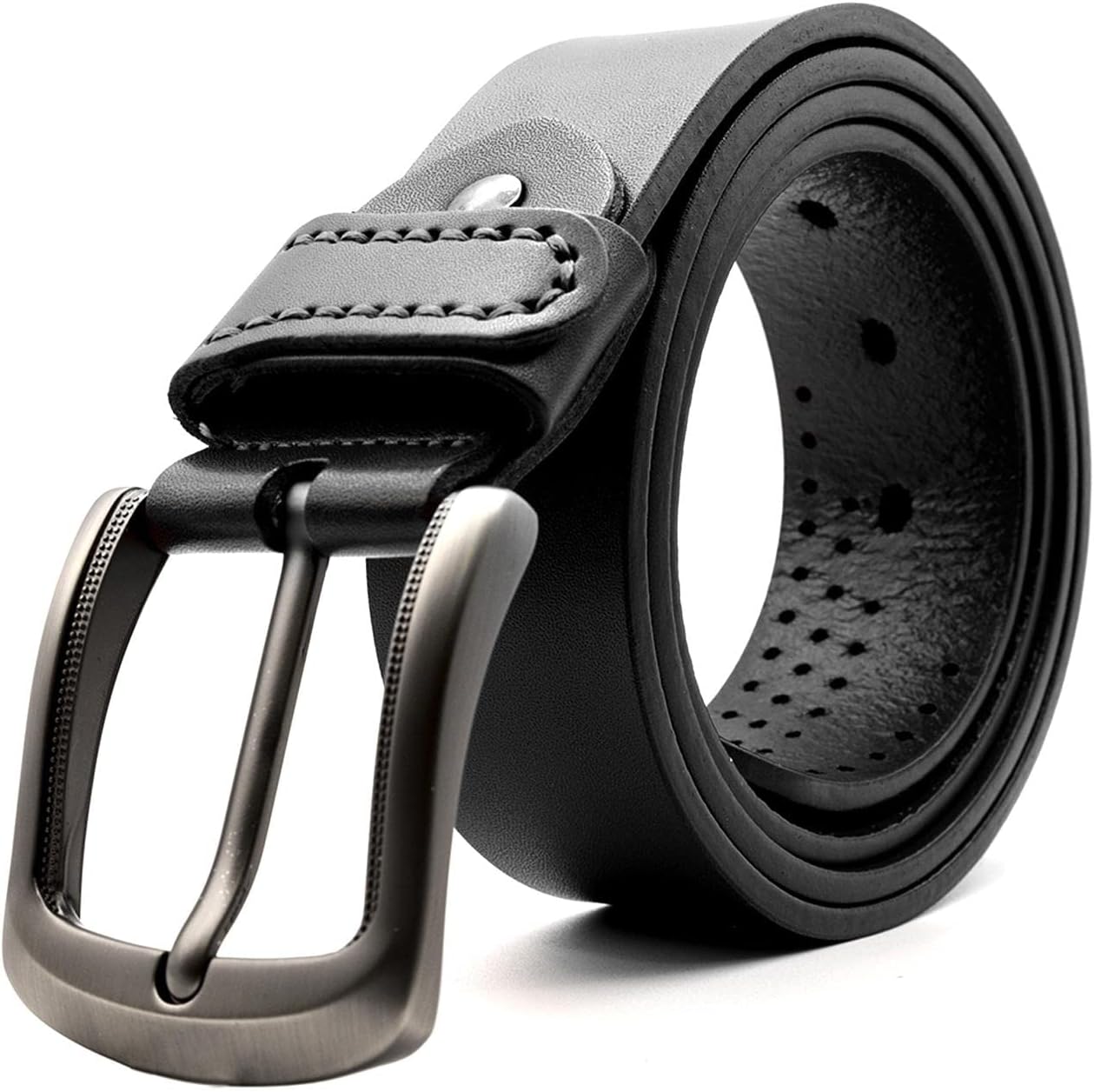 Woodland Leathers Belts For Men, 100% Genuine Leather with Anti-scratched Buckle...