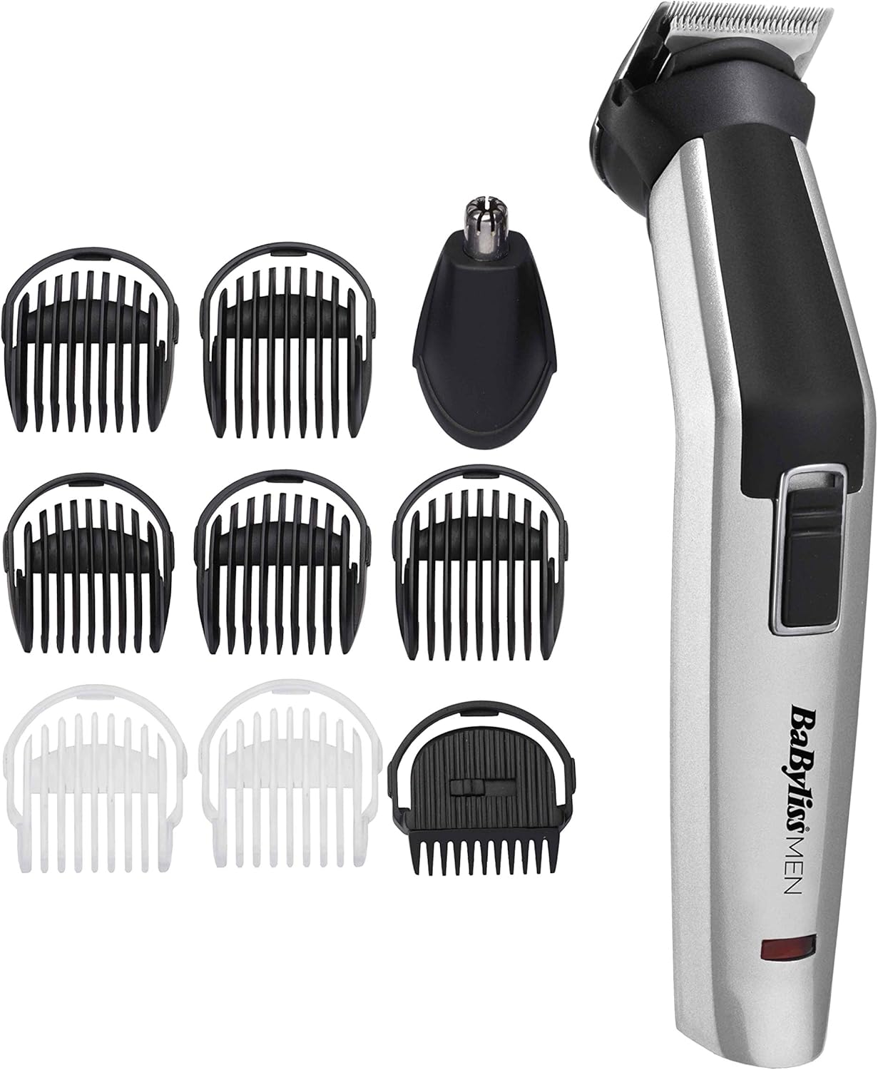 BaByliss MEN 10 in 1 Titanium Face and Body Multi Grooming Kit with Nose Trimmer...