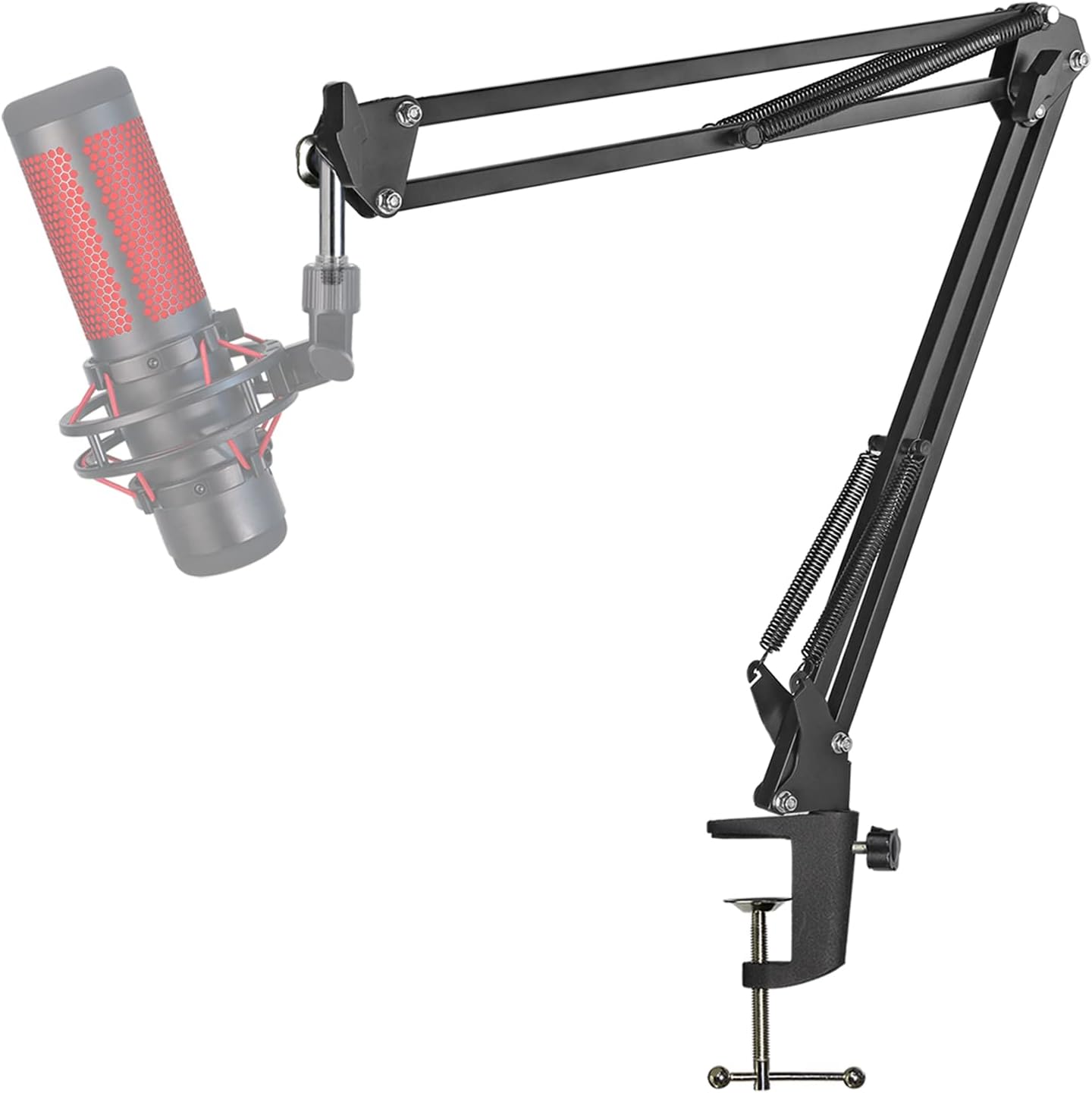 HyperX QuadCast Boom Arm Mic Stand - Boom Mic Arm Desktop Microphone Arm for Blu...