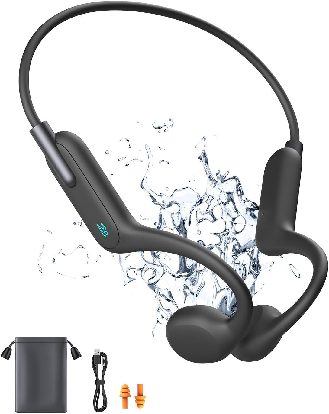 Bone Conduction Headphones, Wireless Bluetooth Swimming IPX8 Waterproof Headset,...