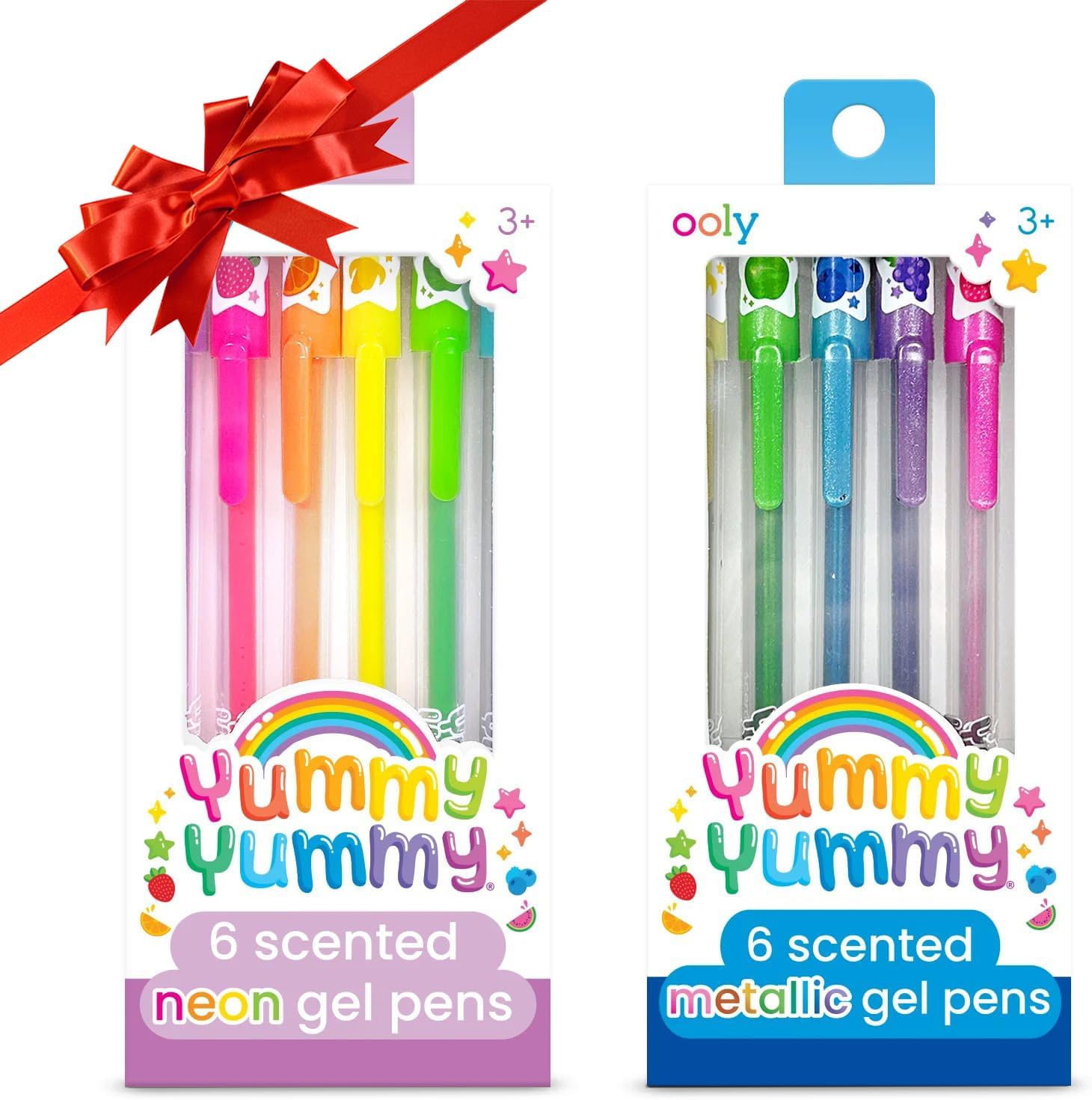 Ooly Yummy Yummy Scented Gel Pen Bundle of 12 Pens, Includes Set of 6 Scented Ne...