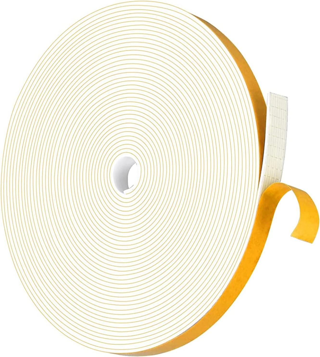 Adhesive Weather Stripping Foam Tape, 12mm(B) x 1.5mm(D)/10m Draught Excluder Fo...