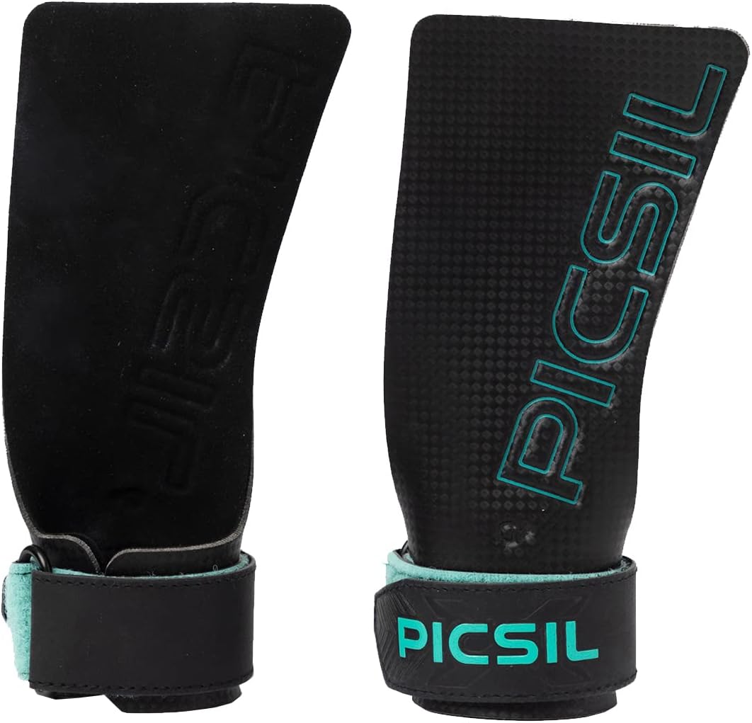 PICSIL Falcon Grips, Tough & Resistant Workout Grips, Hand Grips for Weightlifti...