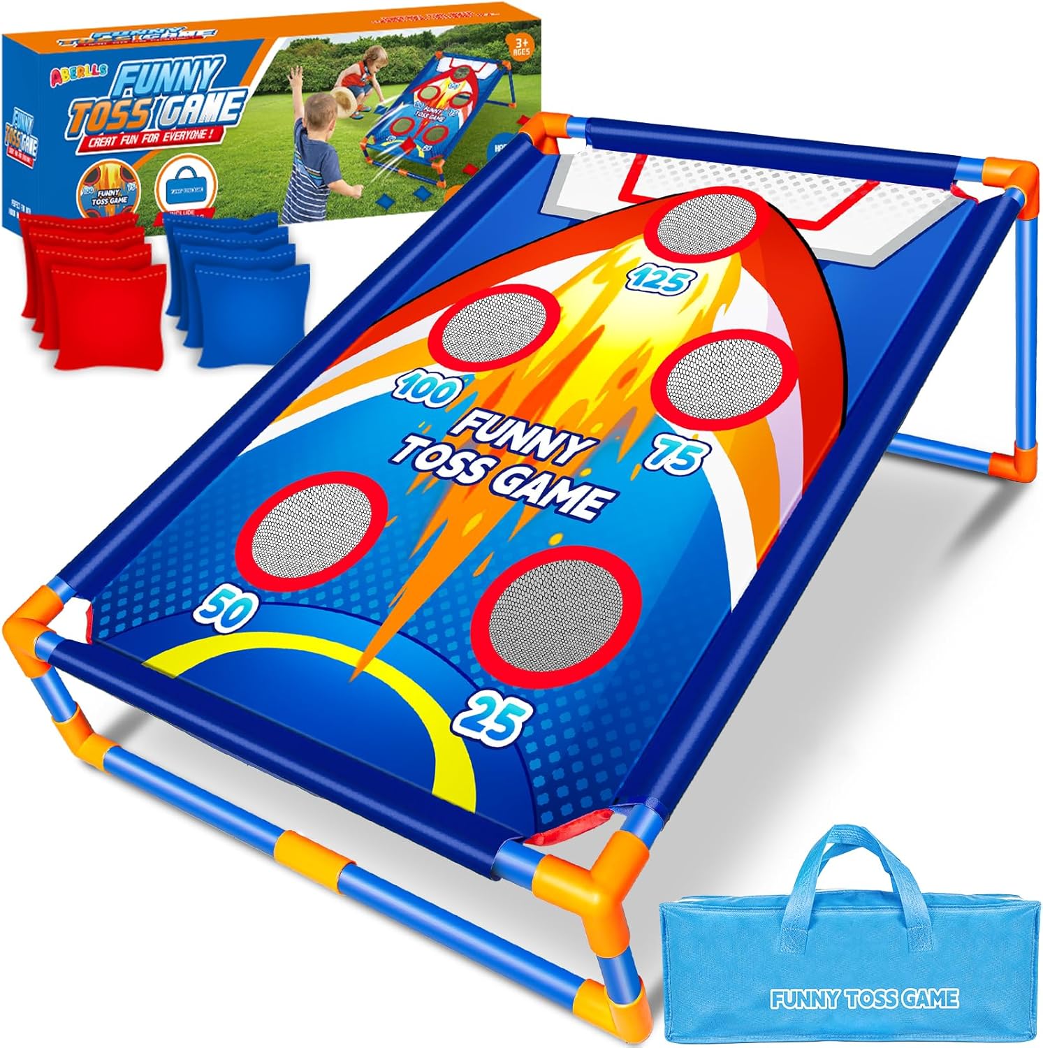 Bean Bag Toss Game for Kids Outdoor Activities, Cornhole Games for 3 4 5 6 7 8 Y...