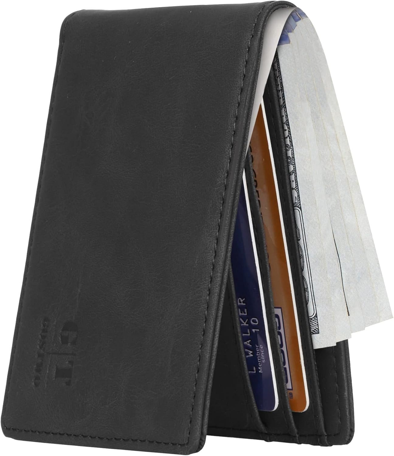 Gostwo Slim Wallet for Men Minimalist Leather ID Window Front Pocket Bifold Wall...