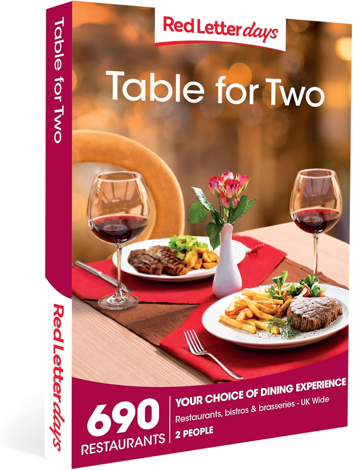 Red Letter Days Table for Two Gift Voucher – 690 dining out experiences for two