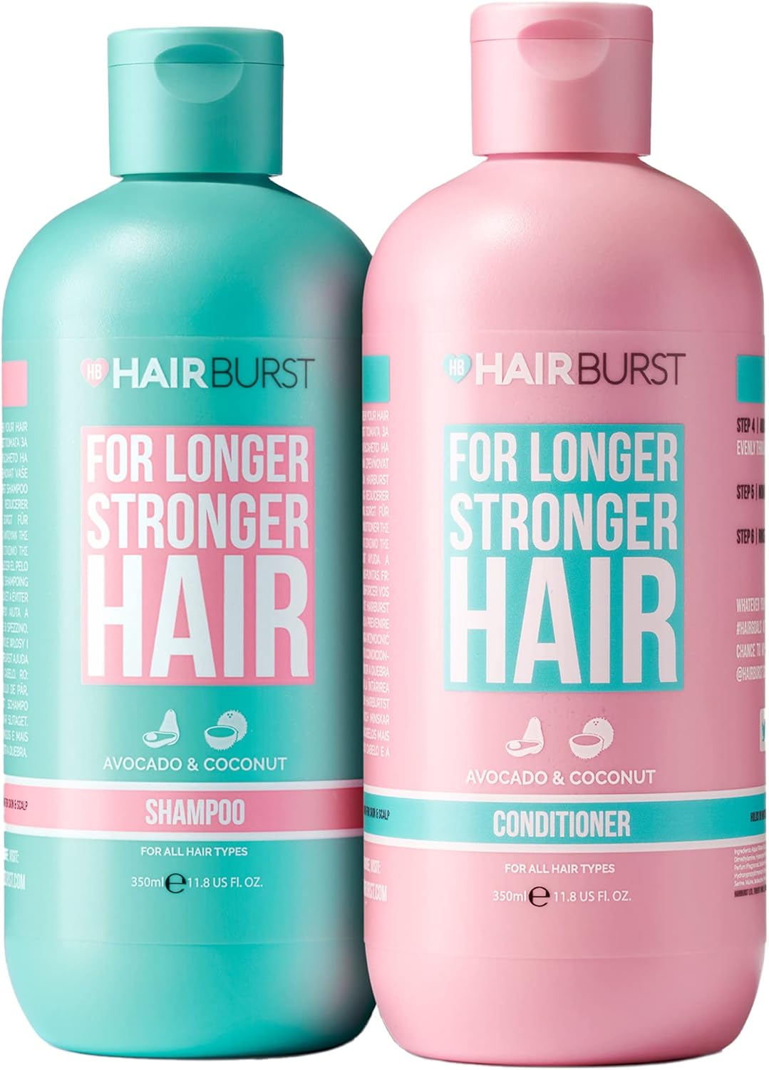 HAIR BURST Shampoo and Conditioner Set - SLS Free Hair Growth and Thickening Tre...