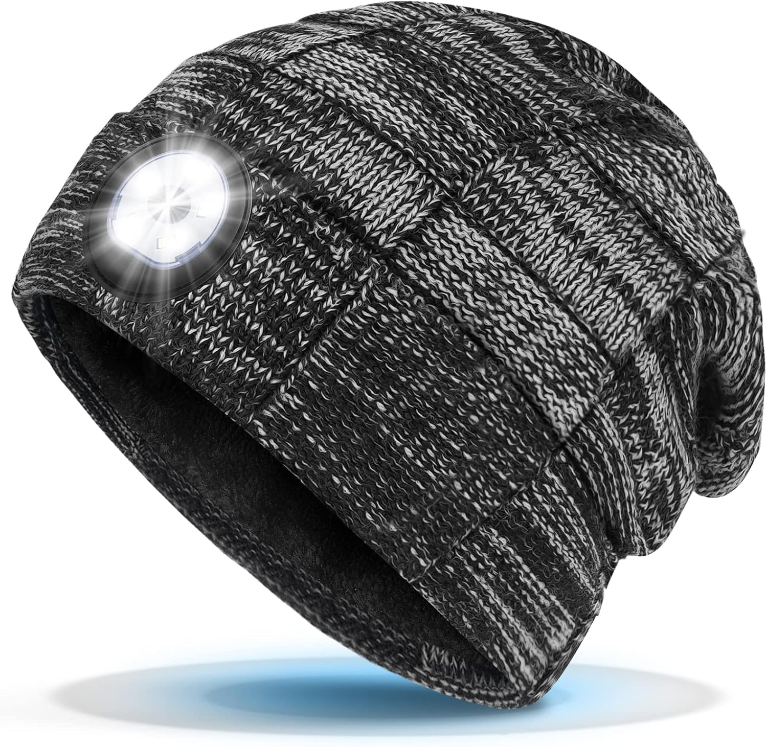 Mens Gifts Hat LED Beanie with Light - Stocking Fillers for Men/Women Secret San...