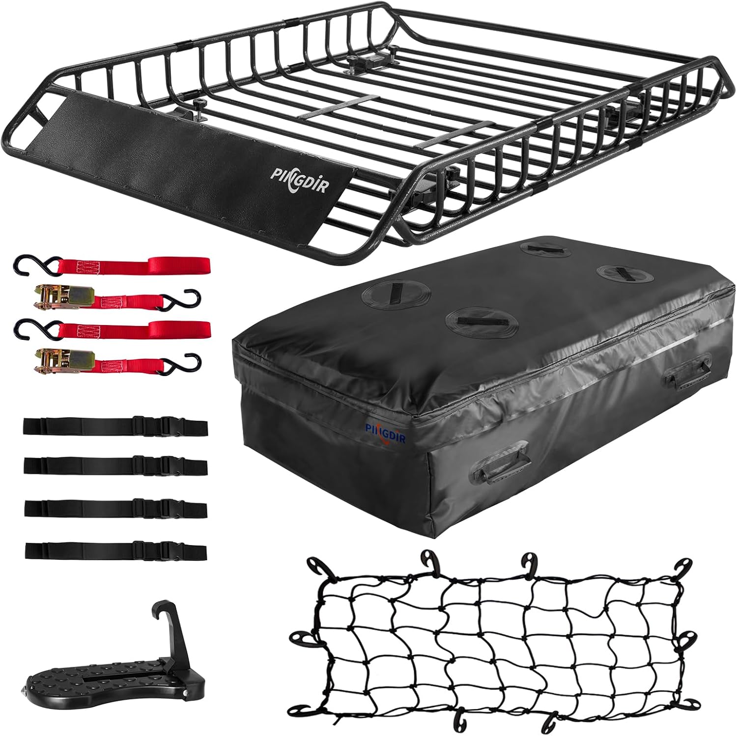 Roof Rack Basket 51" X 36" X 5" Rooftop Rack Cargo...