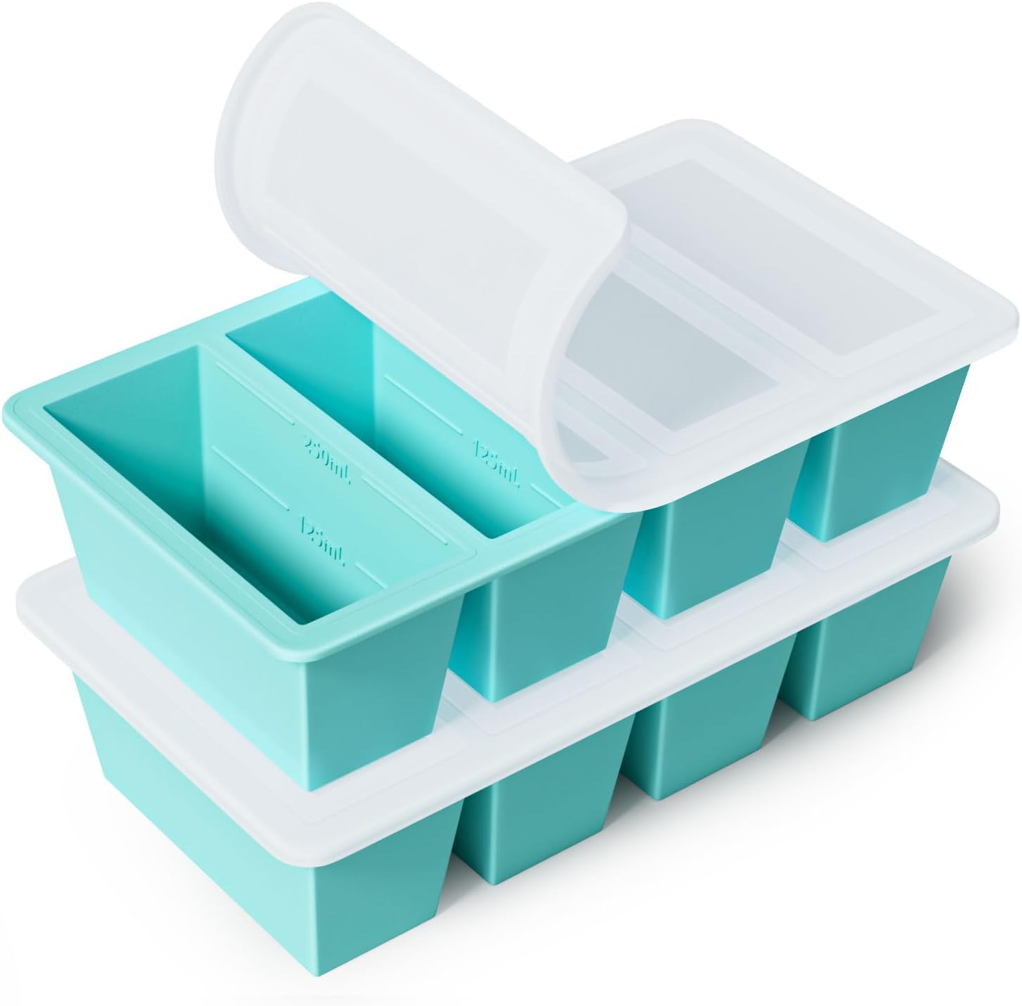 Silicone Freezer Tray for Sauce Cube: GGOW Silicone Freezing Tray for Broth Soup...