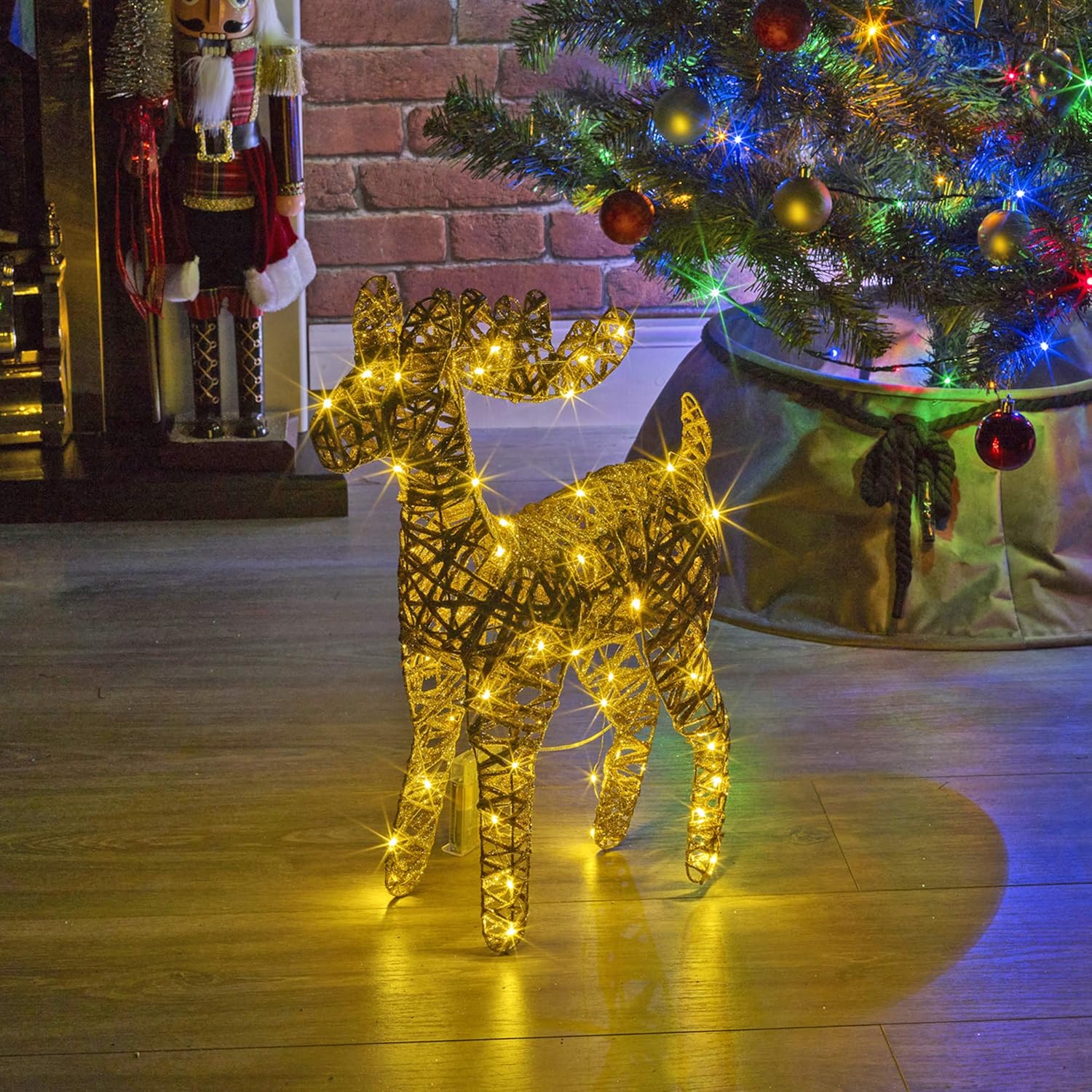 Light Up LED Reindeer Stags, 45cm Illuminated Christmas Decoration Ornament Figu...