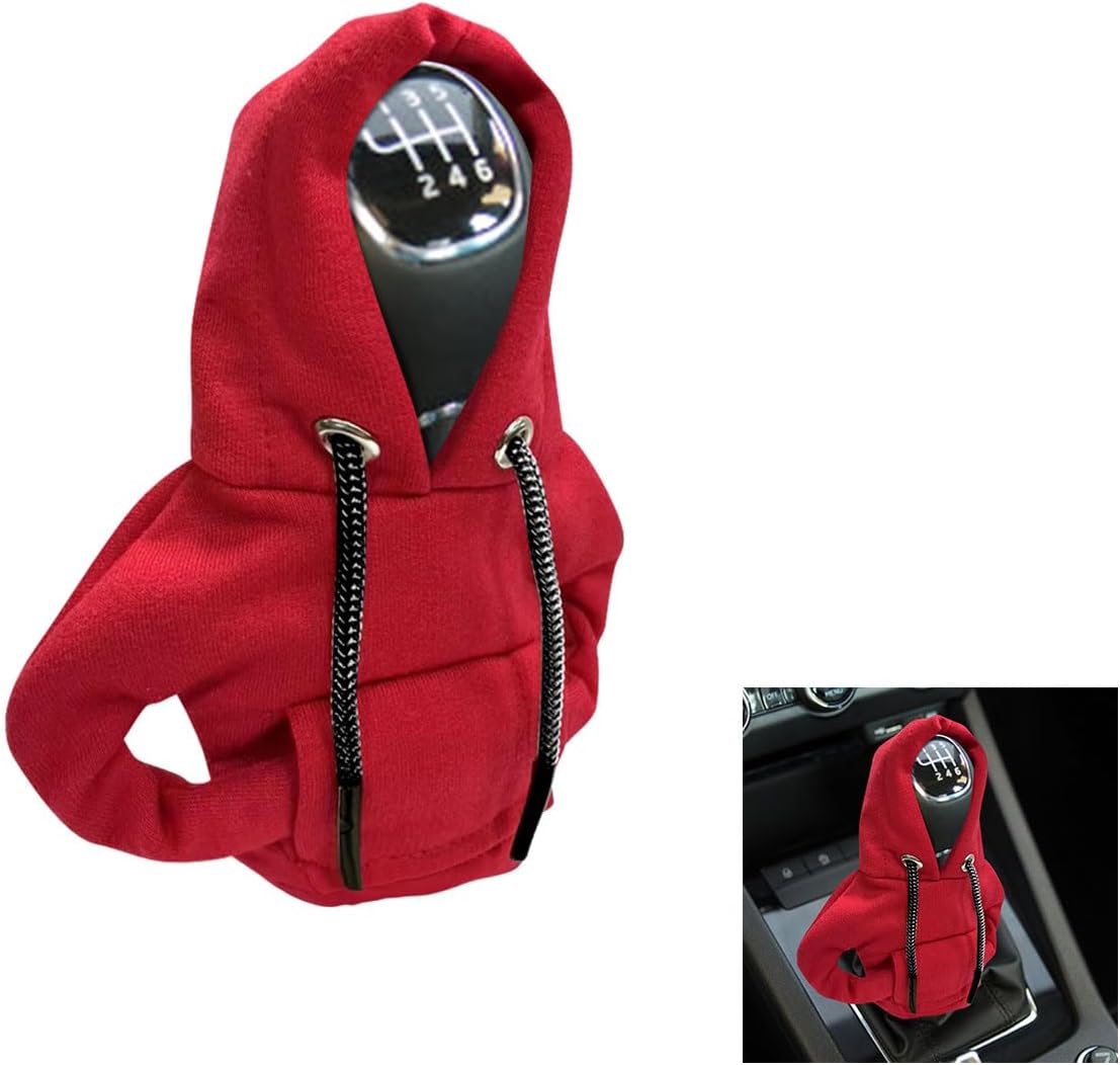 Car Gear Shift Hoodie, Fashionable Gear Shift Knob Cover, Mini Hoodie for Auto S...