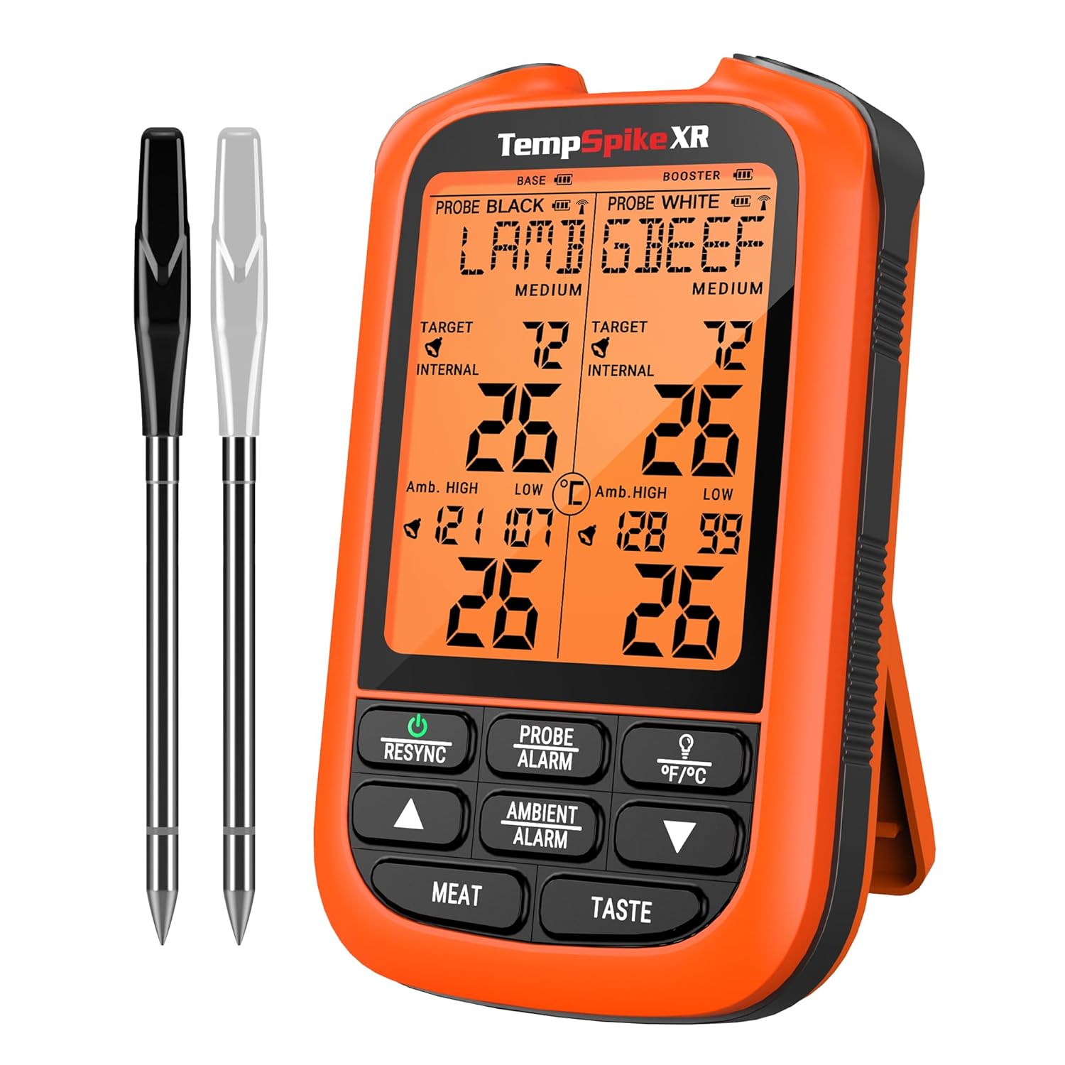 ThermoPro TempSpike XR Wireless Meat Thermometer up to 300M, with 2 Ultra-Thin W...