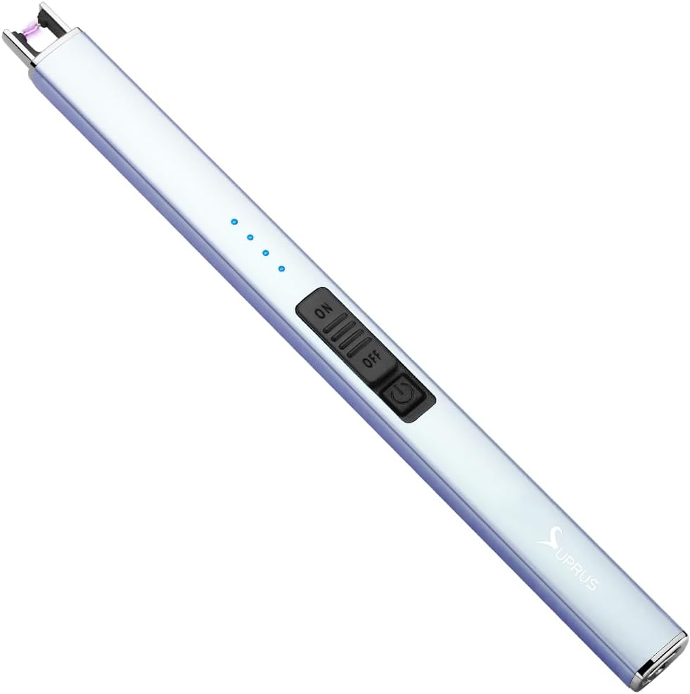 SUPRUS Electric Lighter Arc Windproof Flameless USB Lighter Rechargeable Lighter...