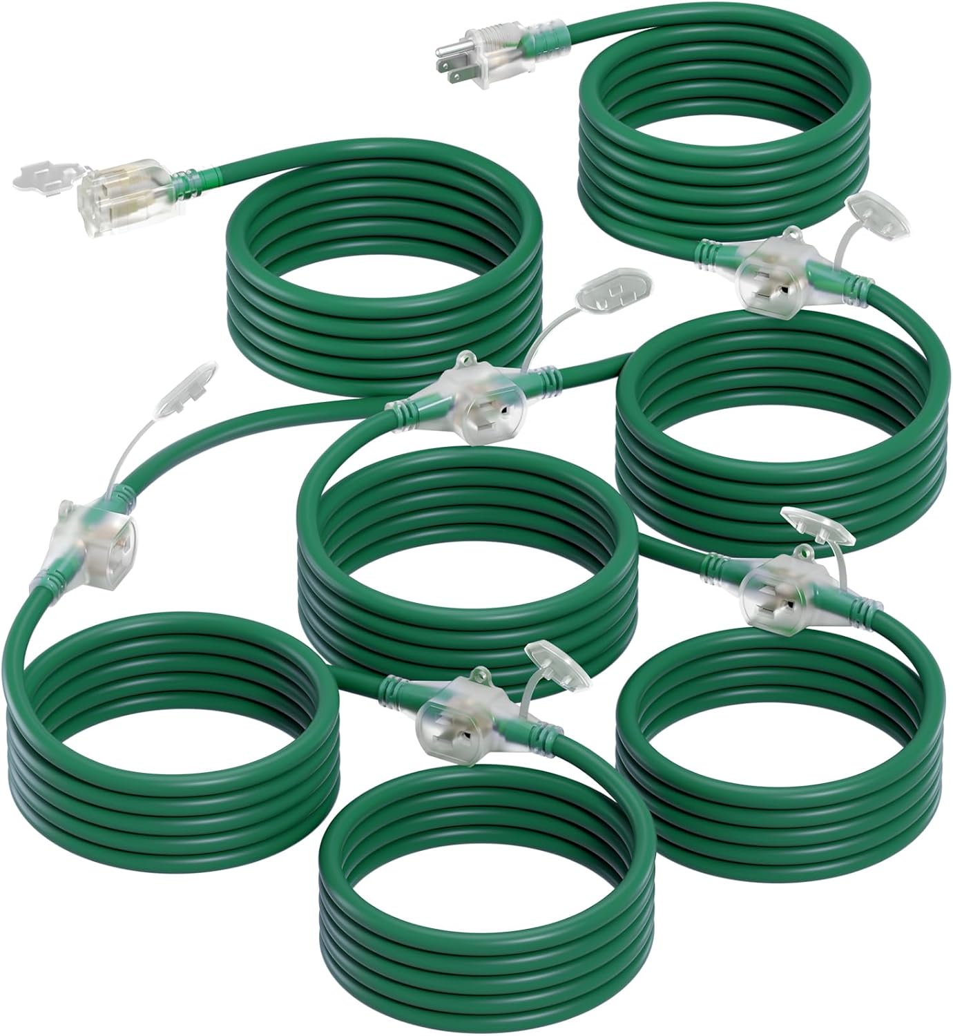 addlon 50FT Outdoor Extension Cord with Mutil Outl...