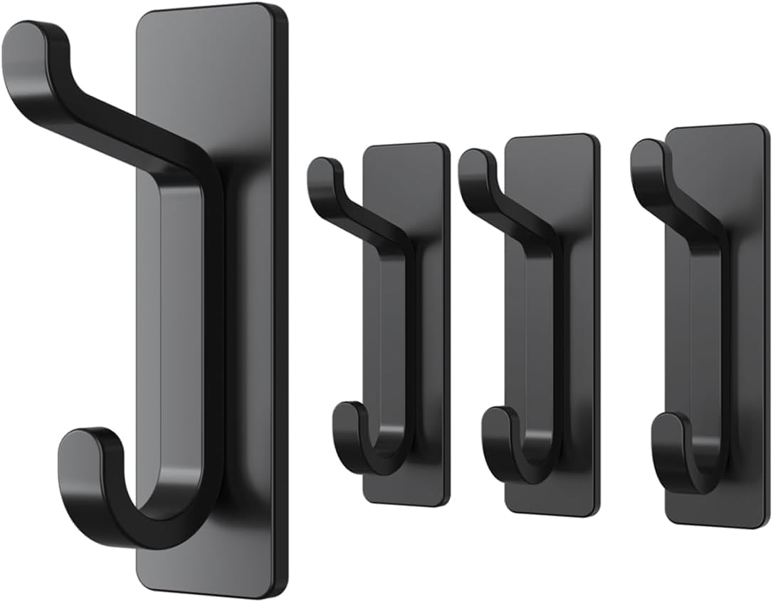 pickpiff Door Hook, Extra Sticky 10LB (Max), Stainless Holder for Hanging Towel,...