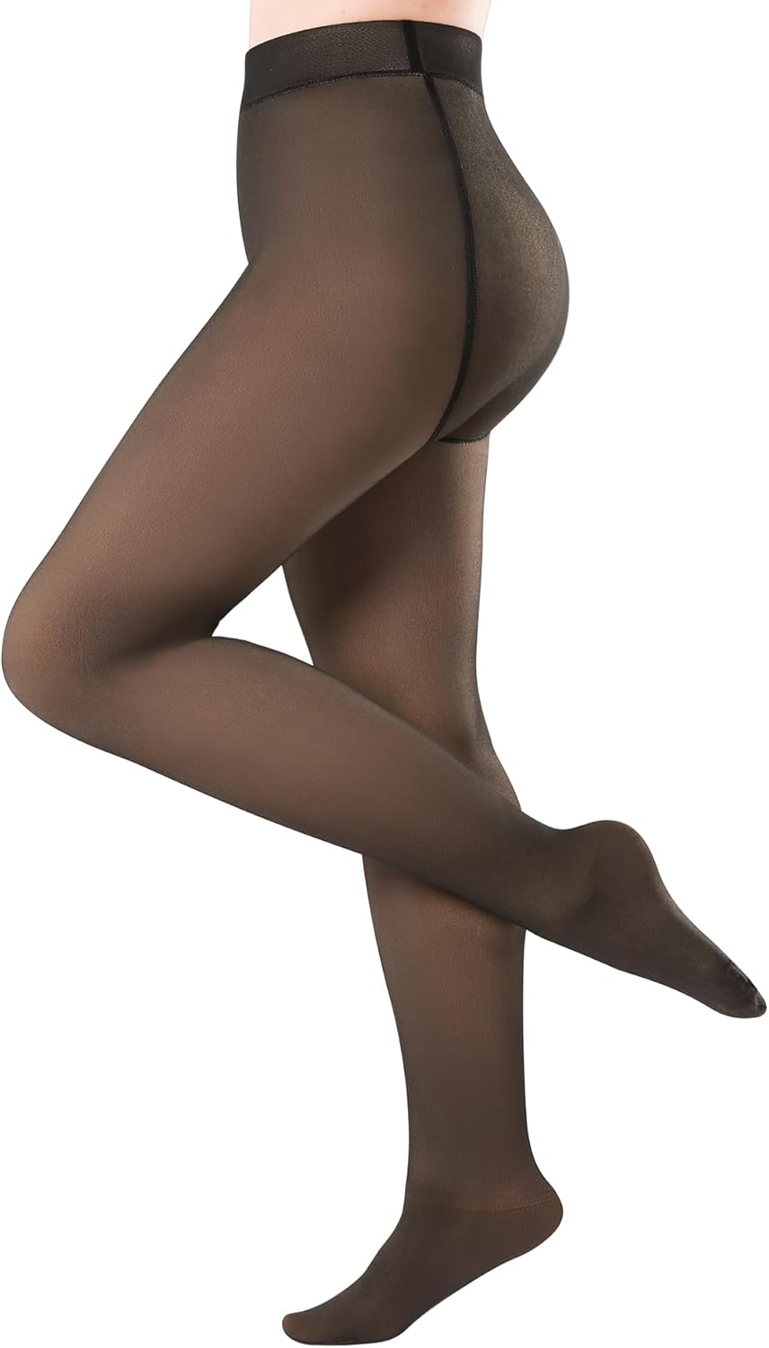 QonLou Fleece Lined Tights Women Thermal Leggings Opaque Soft Thick Warm Winter...