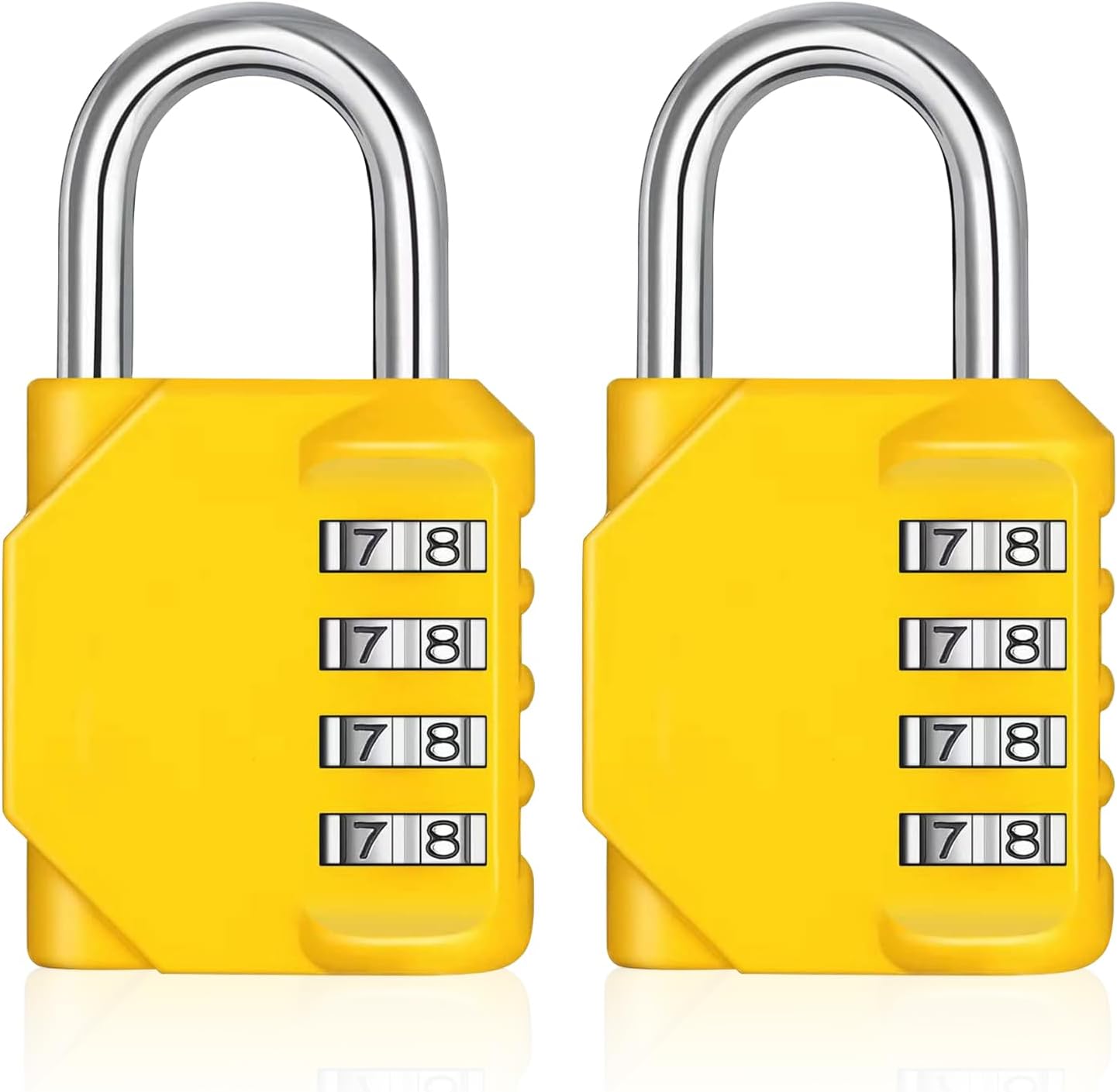 ZHEGE Combination Padlocks for Locker, Number Padlock, 4 Digit Combination Locks...