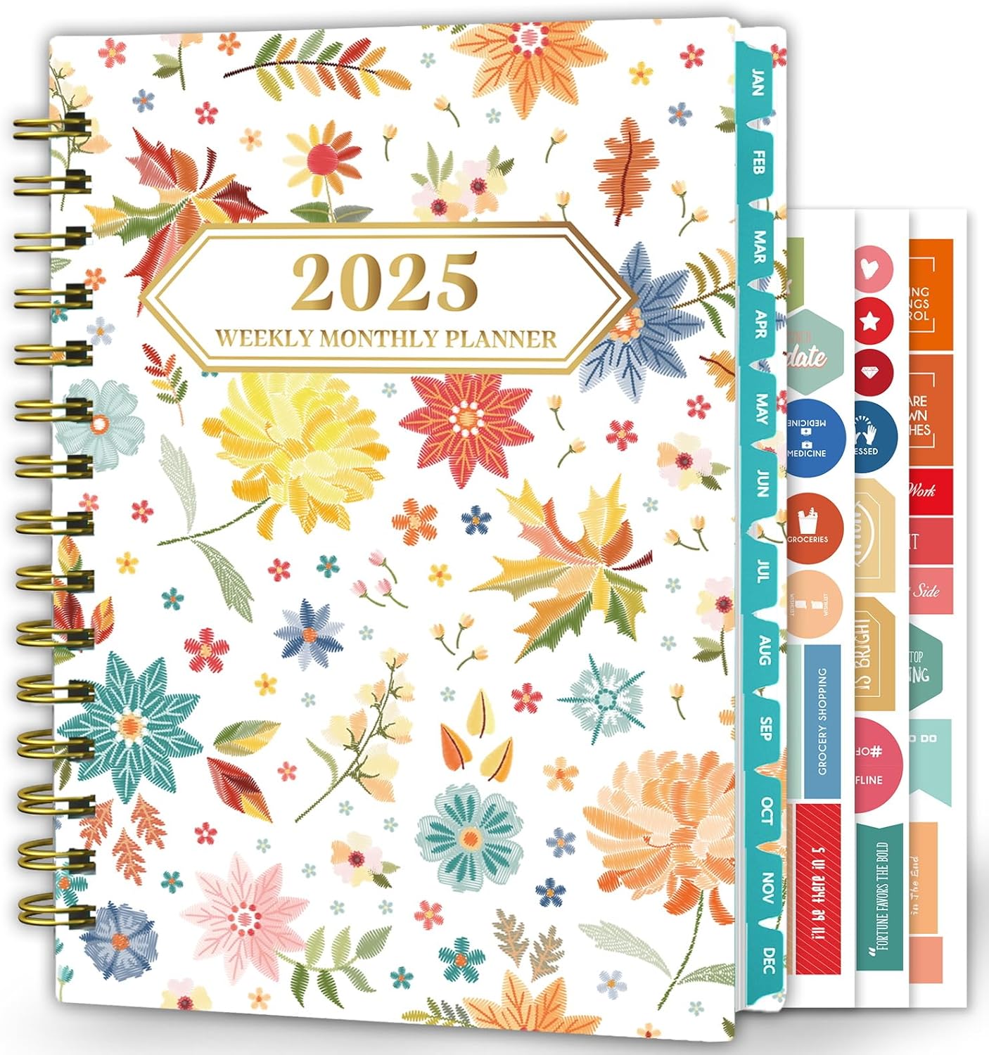 Ymumuda 2025 Planner, 12-Month Daily Weekly Monthly Planner from JAN.2025 to DEC...