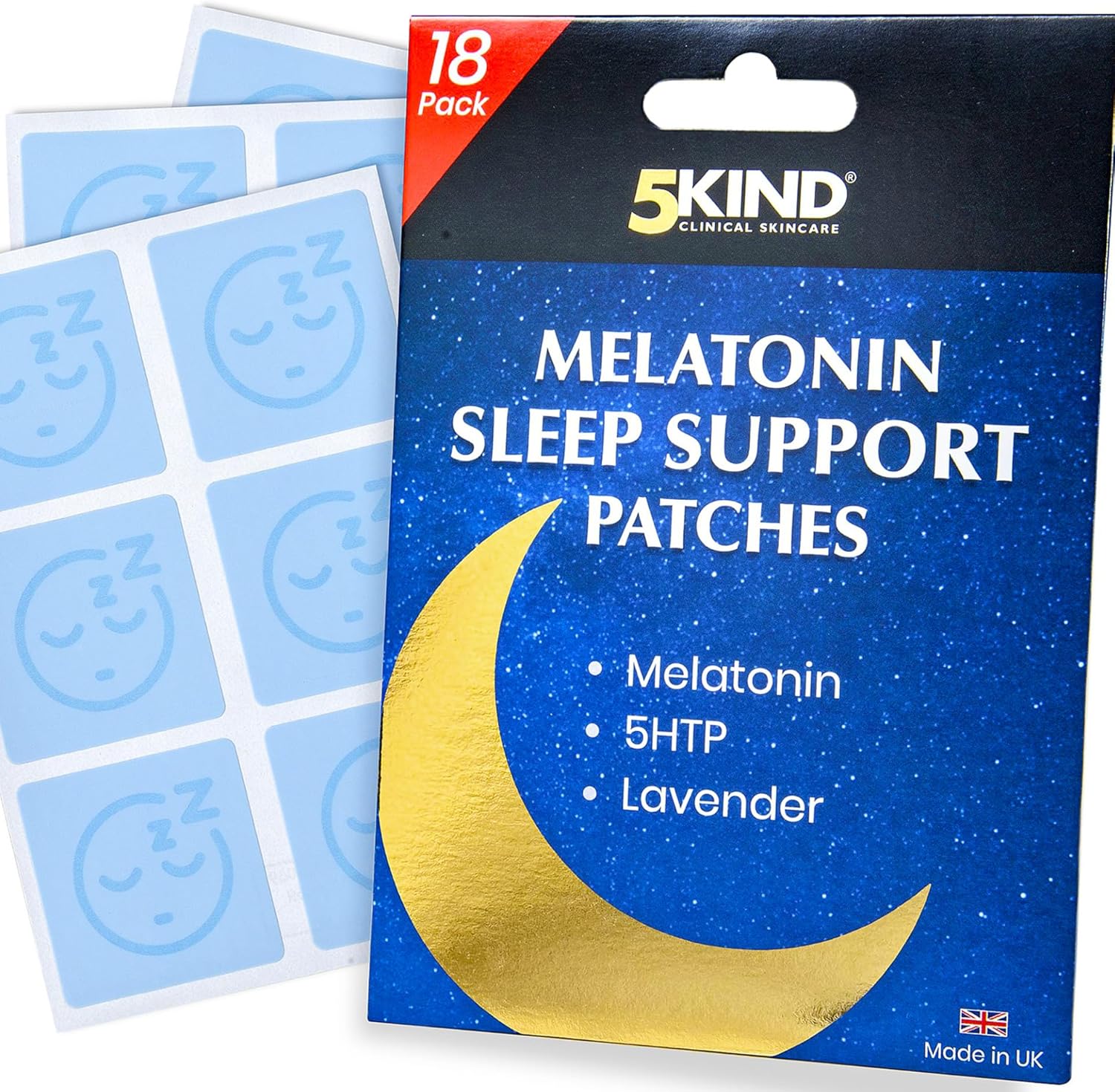 Melatonin Sleep Patches for Adults - Pack of 18 - High Strength Melatonin, 5HTP...