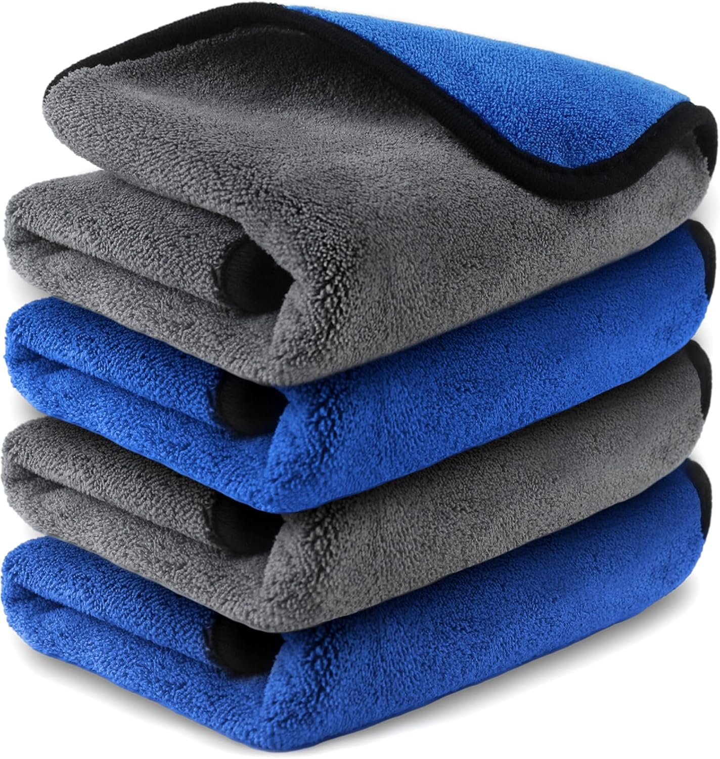 Airlab 4X Microfibre Car Cleaning Cloths 800 GSM, Professional Microfiber Cloth...