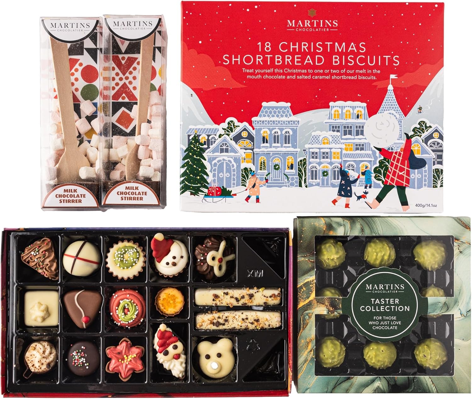 Martin’s Chocolatier Christmas Hamper - Luxury Festive Collection Chocolate Box,...