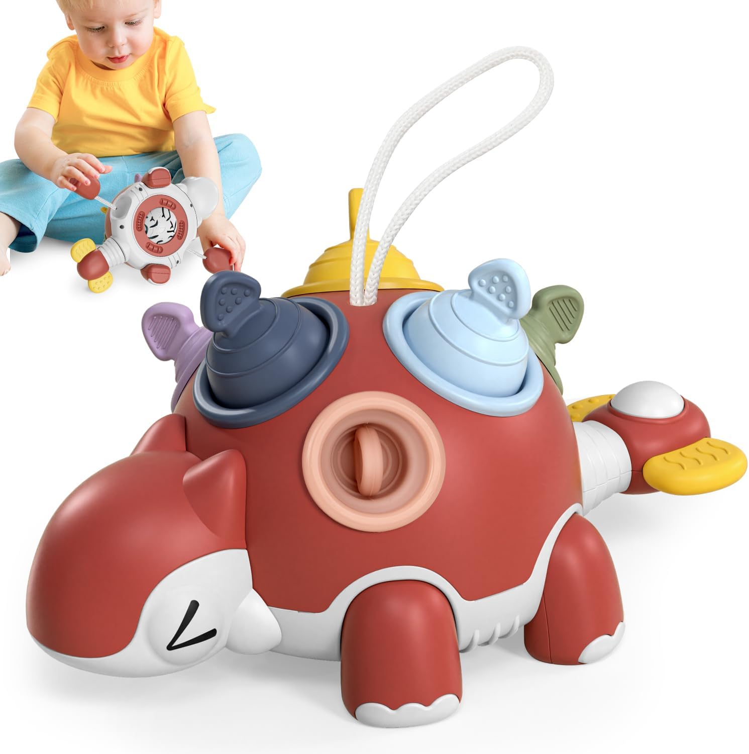 Lehoo Castle Toys for 1 Year Old Boys Girls, Montessori Sensory Toys for 6 Month...