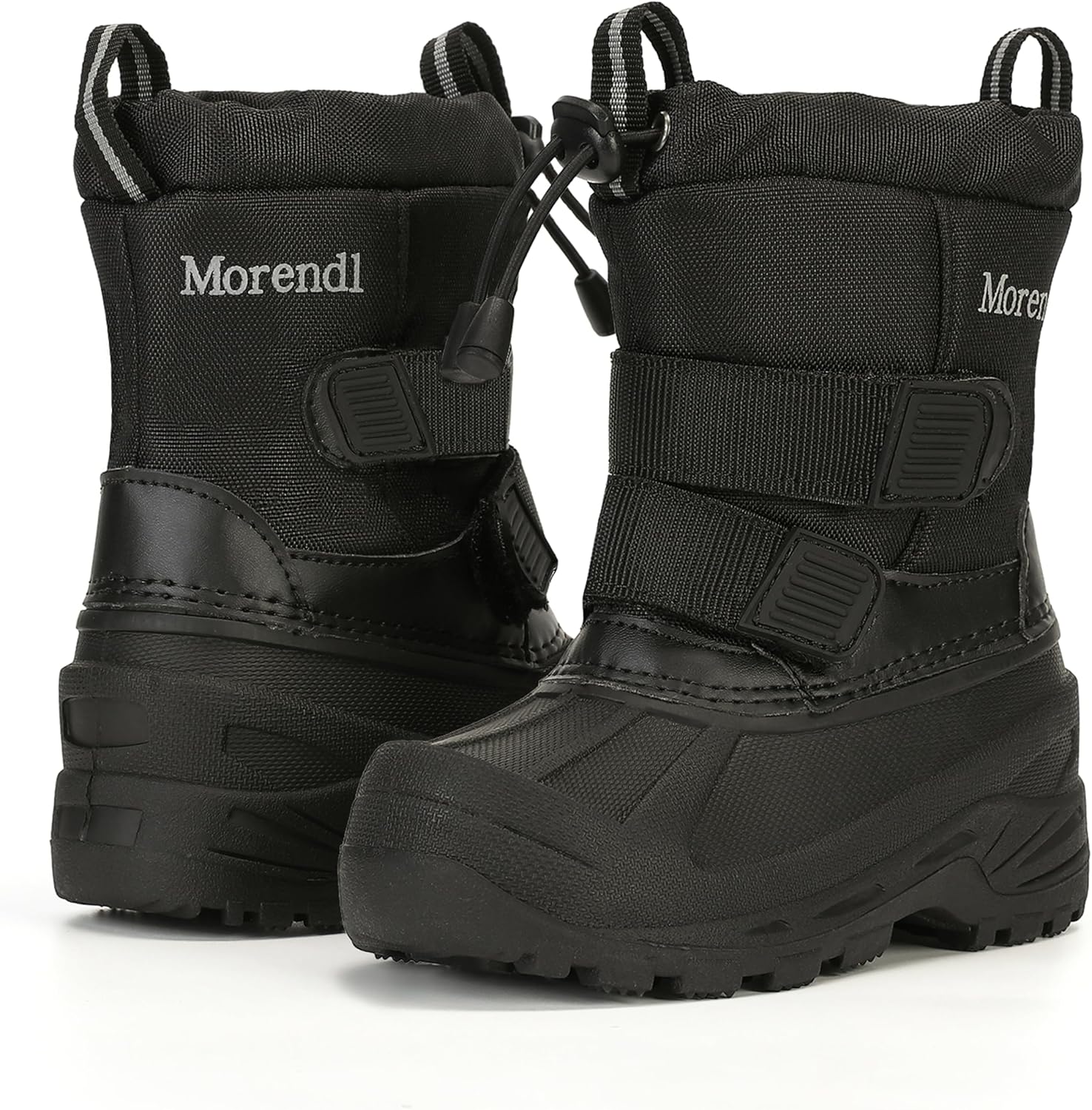 MORENDL Toddler Winter Snow Boots Waterproof Insulated Faux Fur Boys Girls Hikin...