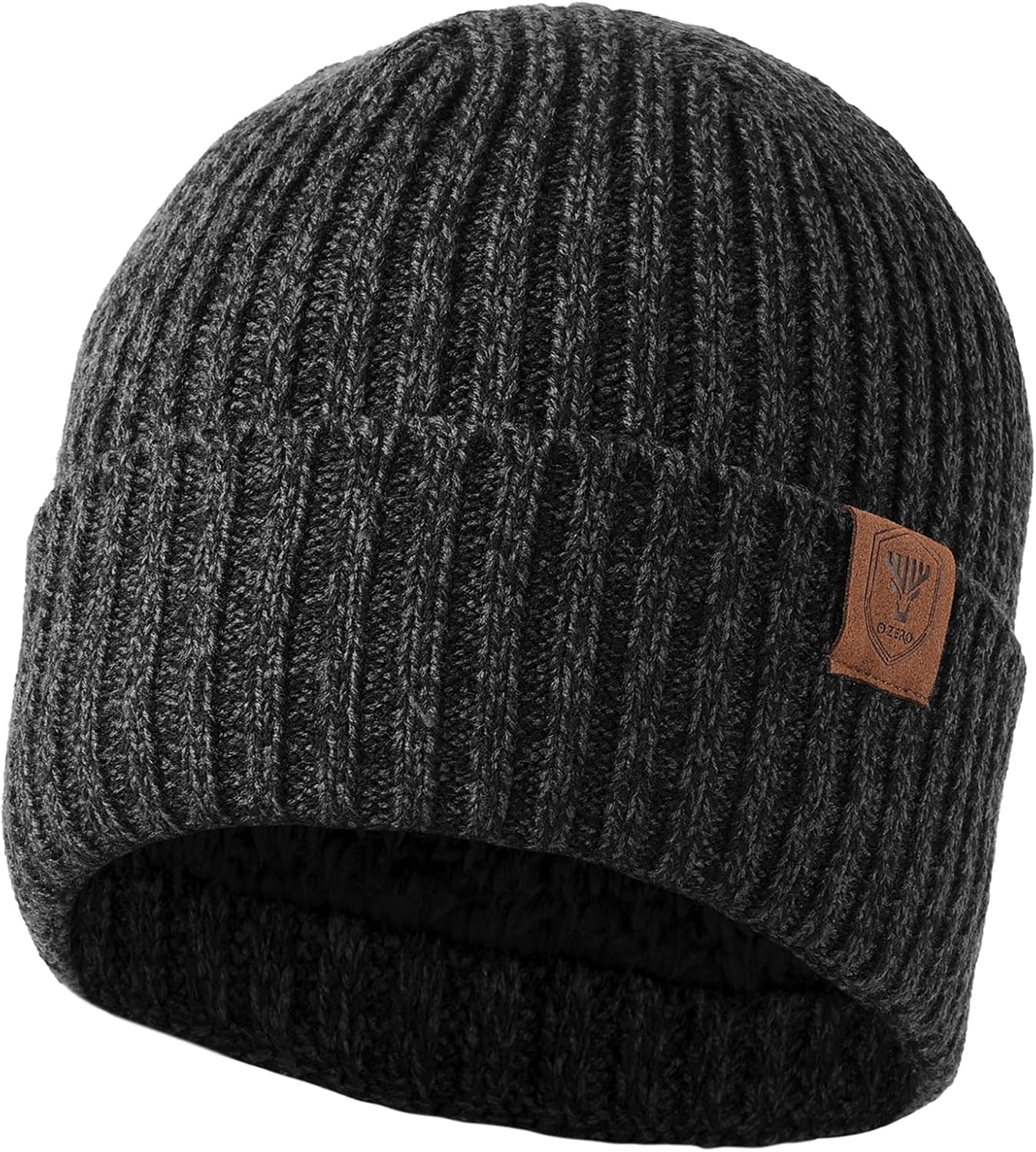 OZERO Winter Beanie Hat for Men and Women: Warm Knit Skull Hat with Thermal Thic...