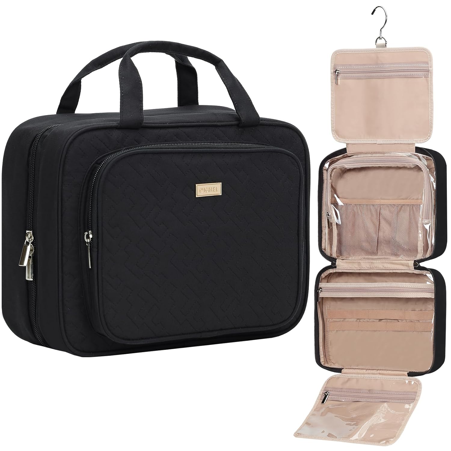 NISHEL Travel Toiletry Bag for Women Large Capacity, Travel Essentials Organizer...