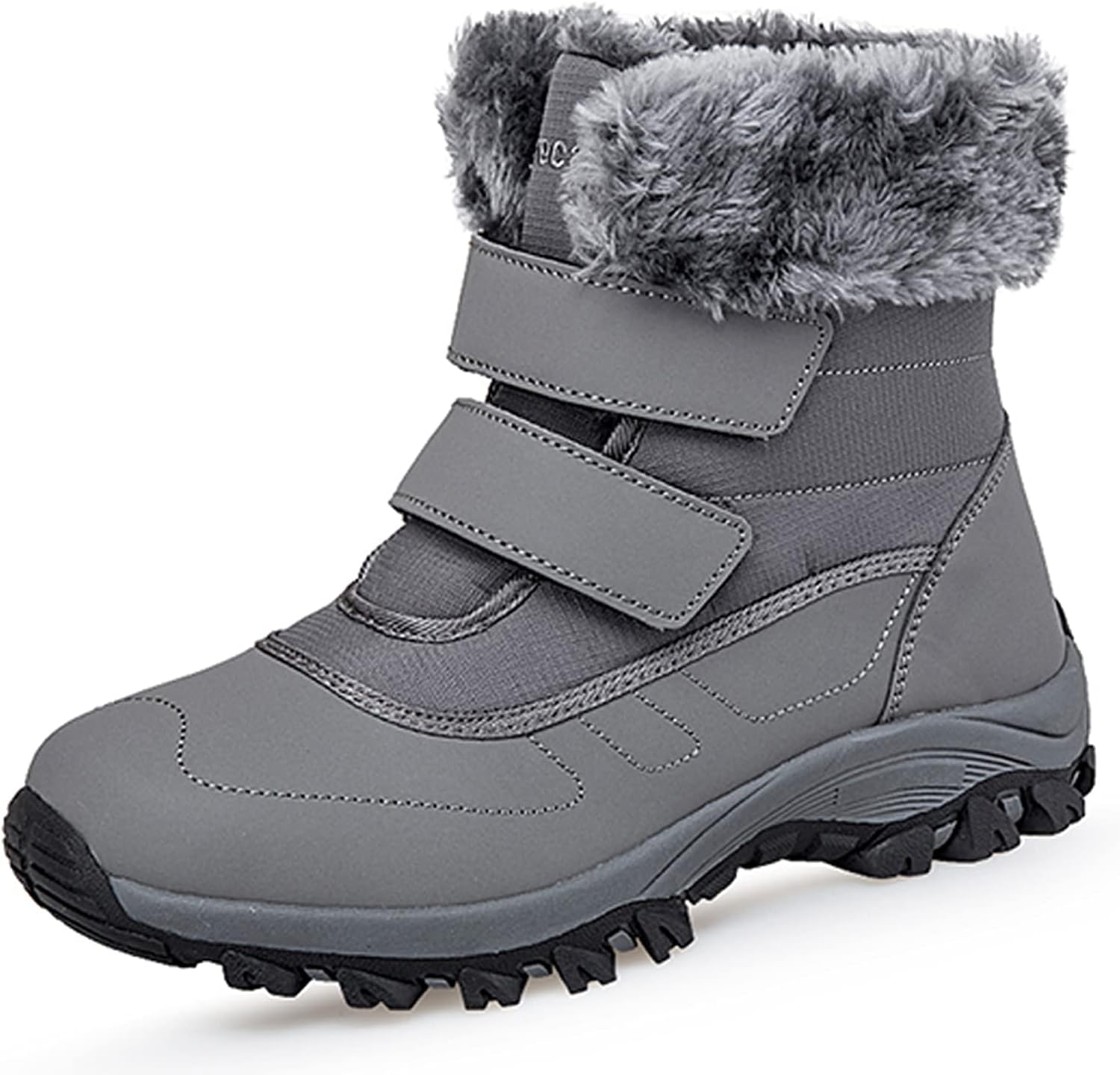 Snow Boots Womens Waterproof Ladies Walking Winter Ankle Boots Warm Fur Lined An...