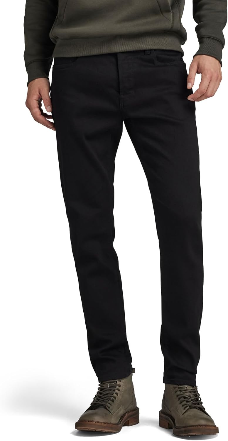 G-STAR Men's 3301 Slim Jeans 29W / 30L Black (Pitch Black 51001-b964-a810)