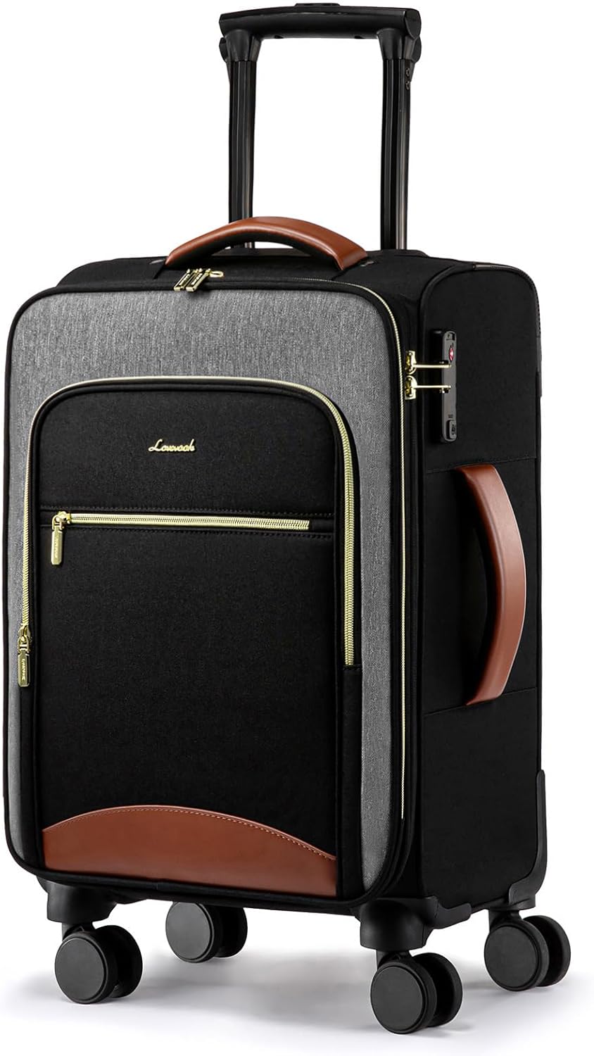 LOVEVOOK Carry On Luggage 22x14x9 Airline Approved with Spinner Wheels, 20 Inch...