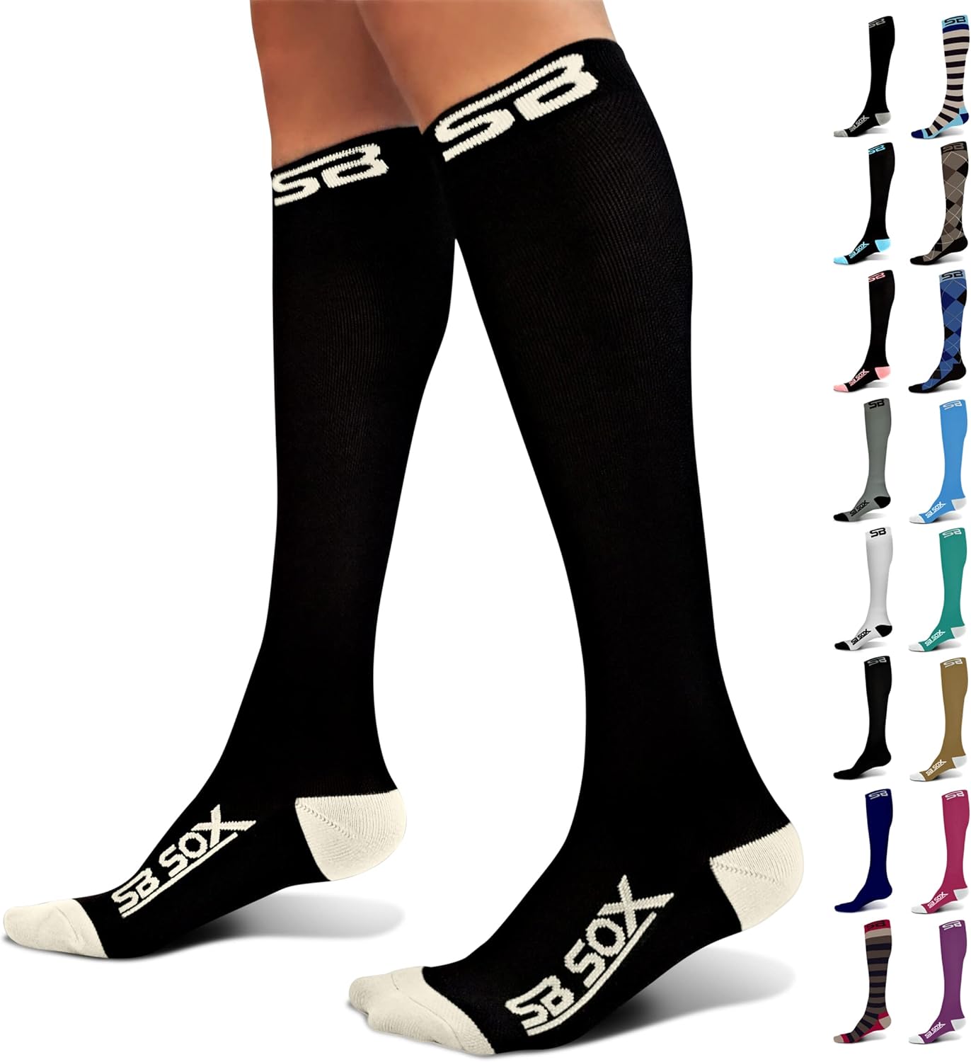 SB SOX Compression Socks (20-30mmHg) for Men & Women – Best Compression Socks fo...