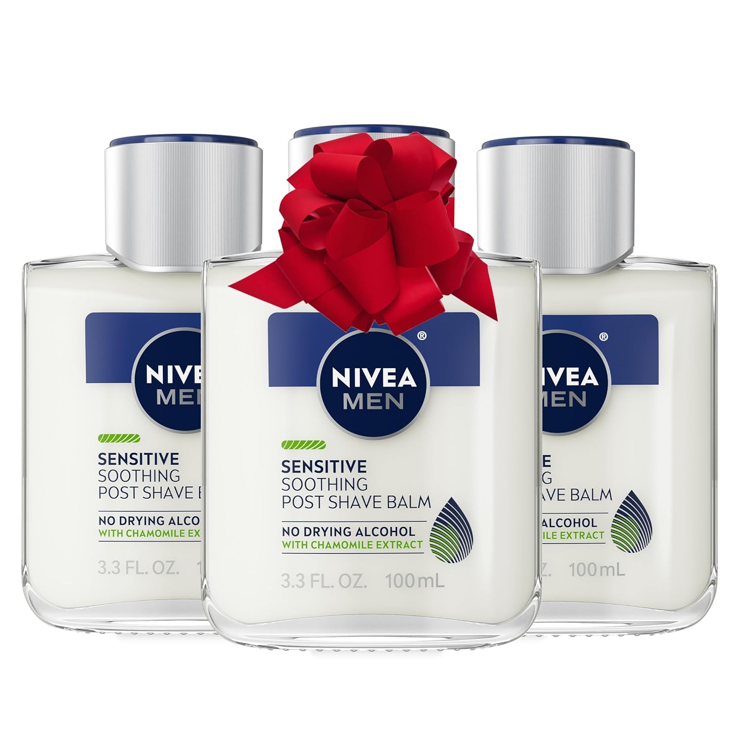 NIVEA MEN Sensitive Post Shave Balm with Vitamin E, Chamomile and Witch Hazel Ex...