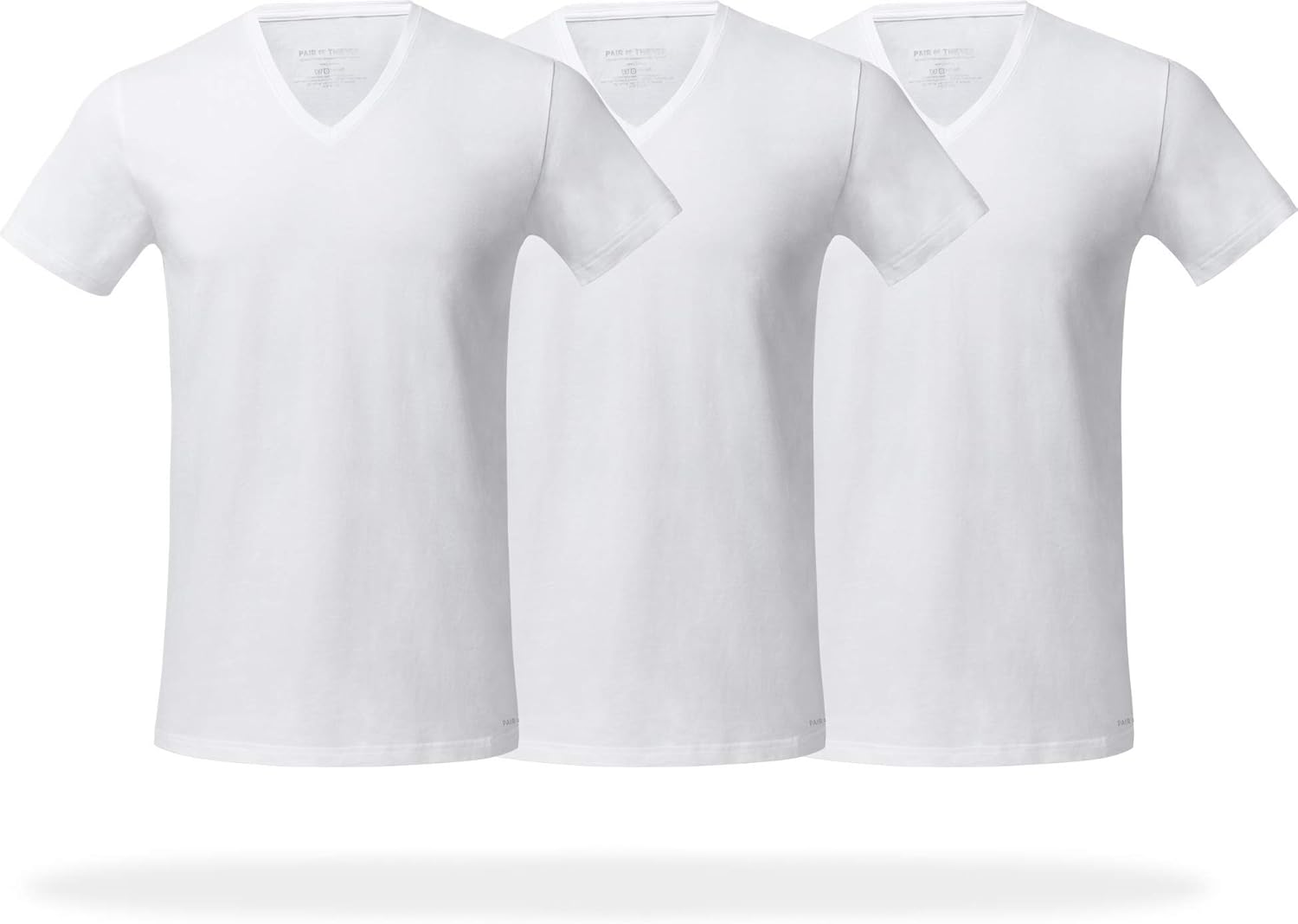 Pair of Thieves 3-Pack Slim Fit V-Neck T-Shirts for Men - Super Soft Tagless V N...