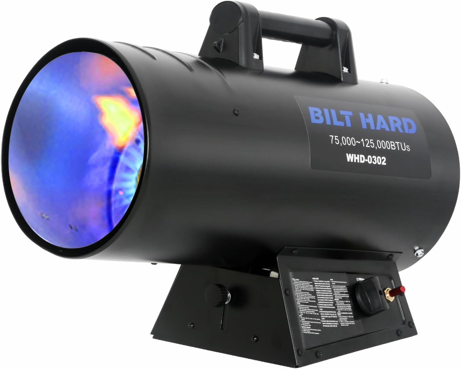 BILT HARD 125,000 BTU Forced Air Propane Heater, Adjustable Liquid Propane Torpe...