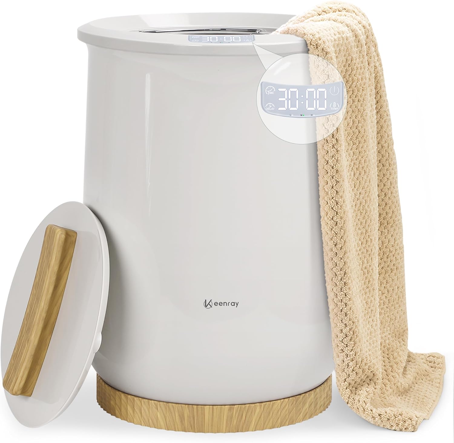 Keenray Upgraded Towel Warmer Bucket, Large Towel Warmer with 3 Heating Modes, H...