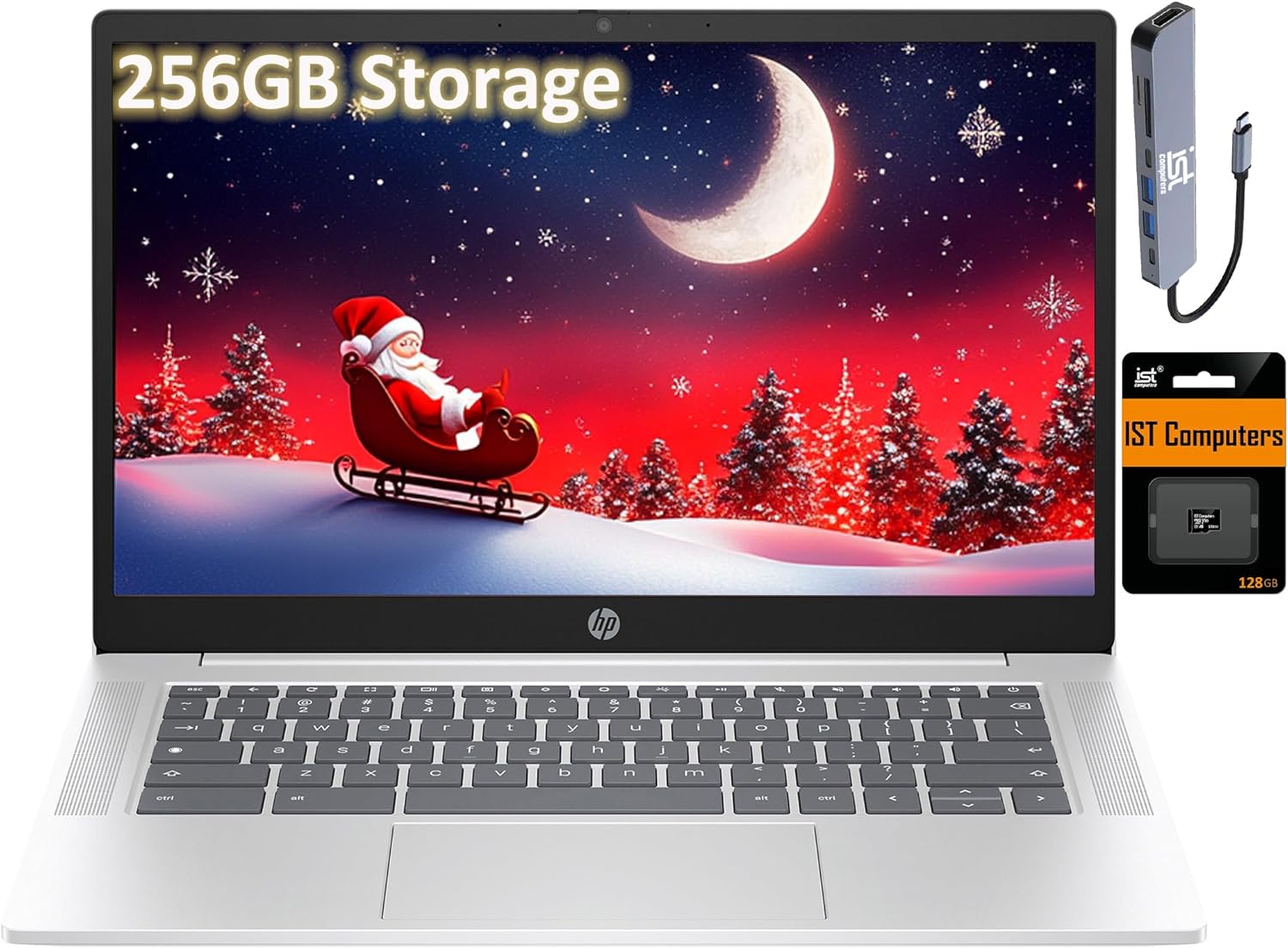 HP Chromebook 14 Business & Students Laptop (Intel 4-Core Pentium N6000, 4GB RAM...