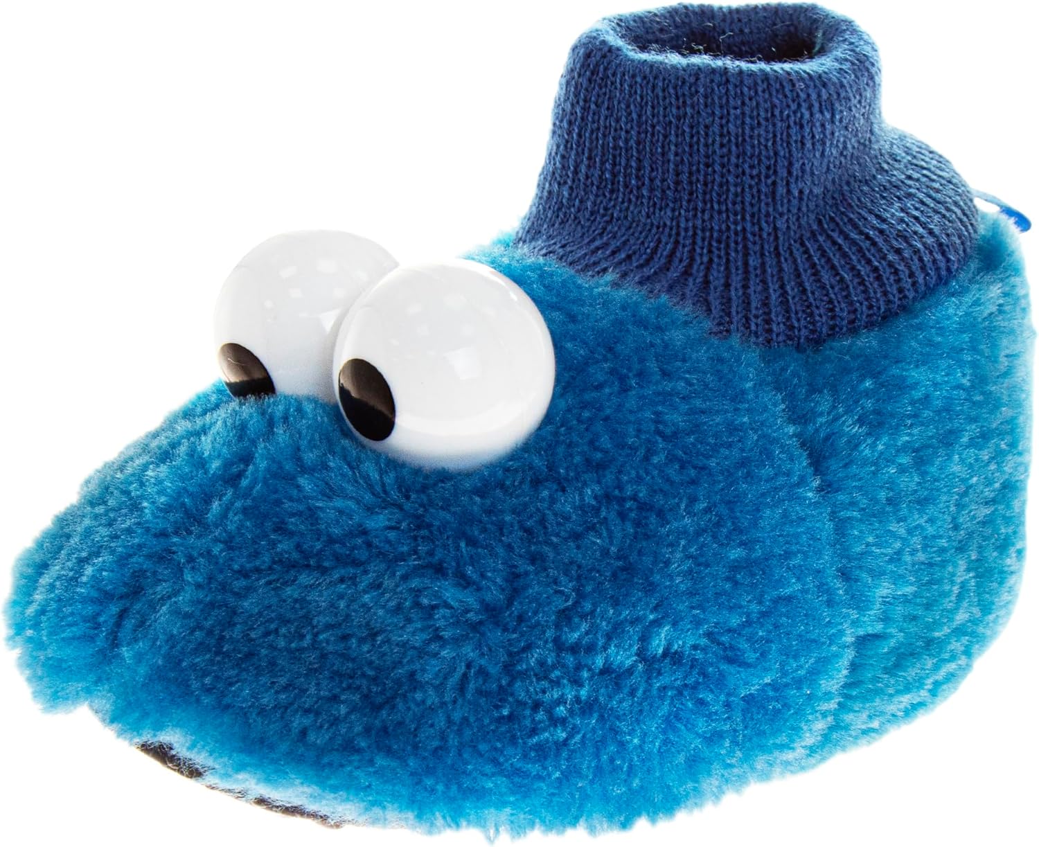 Sesame Street Unisex-Child Slippers 9-10 Toddler Blue 3d Cookie Monster